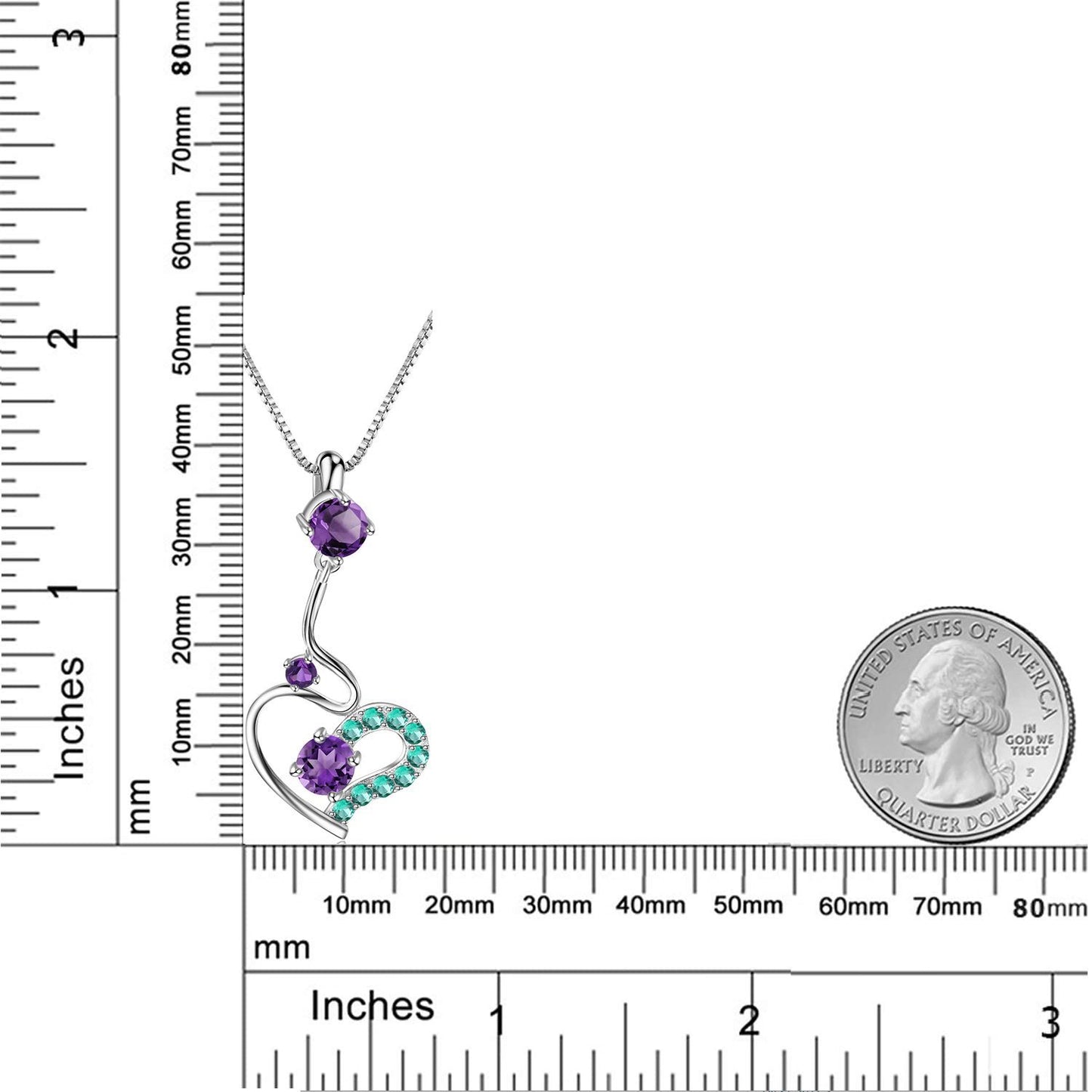 Original Design Natural Topaz Necklace Niche Design Pendant s925Sterling Silver Amethyst Necklace for Women