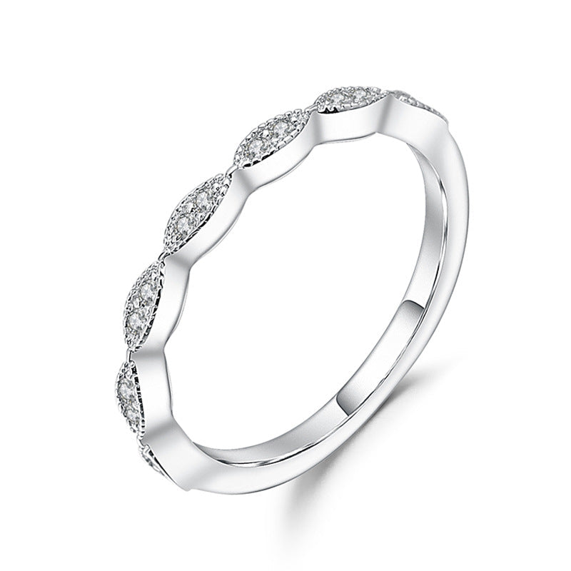 Fashion Moissanite Ring for Women s925Sterling Silver