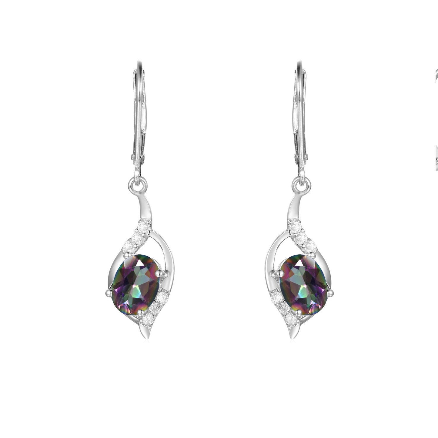 Factory Direct Supply Natural Stone Earrings Drop Earrings Vintage Style Inlaid with Garnet s925Silver Earrings Studs