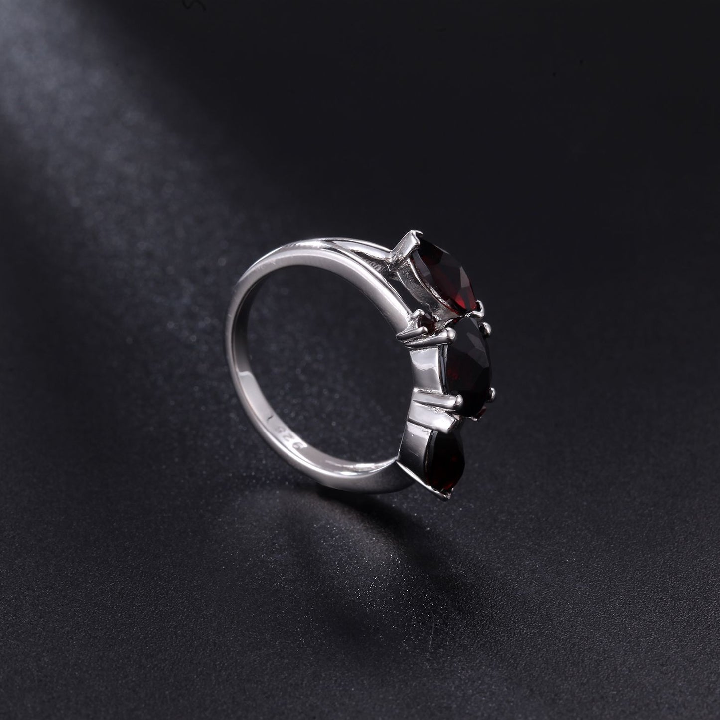 New Design Sense Natural Gemstone Ring Fashion Temperament s925Silver Inlaid Gemstone Amethyst Ring