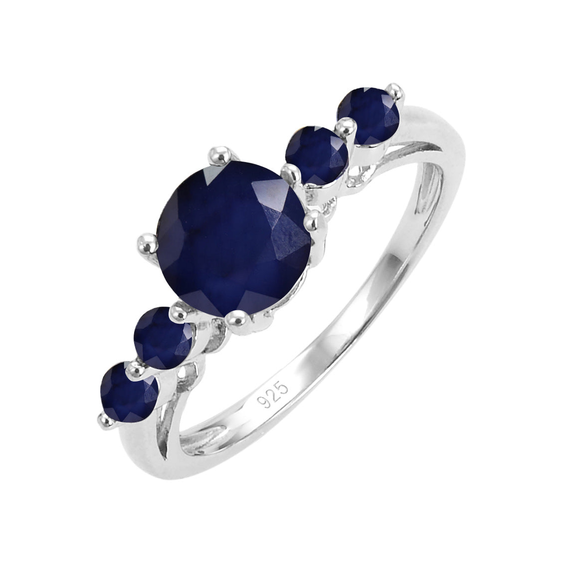 High-end Ring Natural Crystal Topaz Sapphire s925Sterling Silver Inlaid Ruby Ring for Men and Women