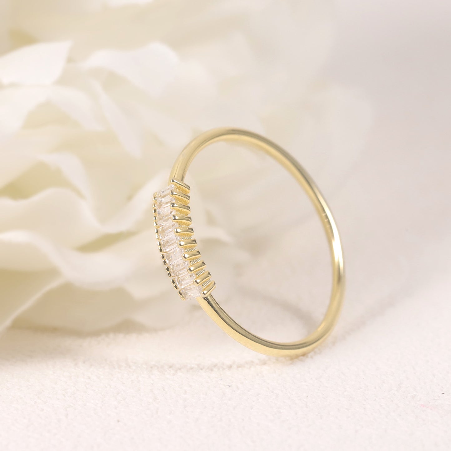 Luxury Pillow-Shaped Golden Dawn Series Ring Jewelry s925Sterling Silver Inlaid Moissanite Ring Couple Gift