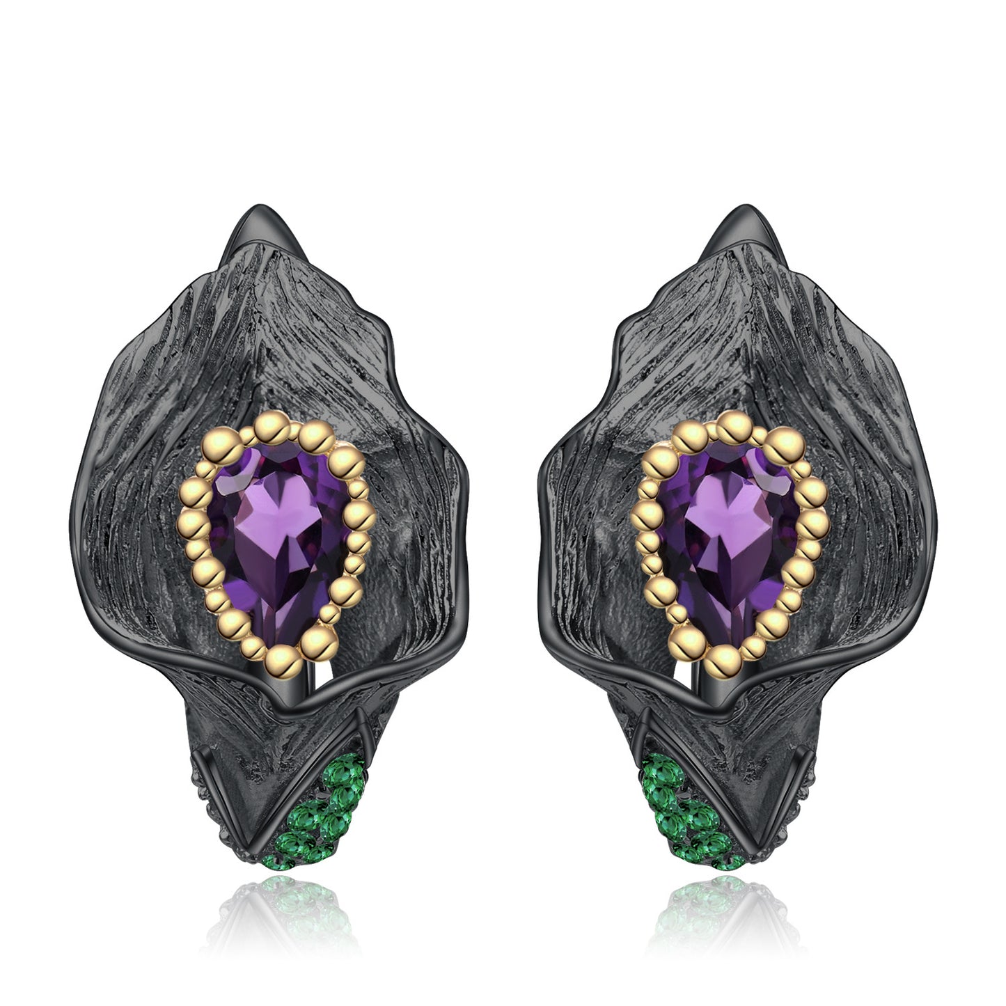 Italian Craft Designer Earrings Elegant Jewelry s925Silver Natural Peridot Stud Earrings
