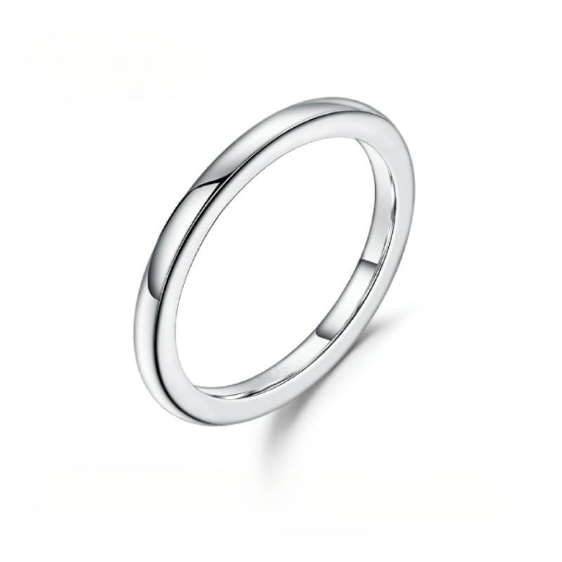 Minimalist Cool Style Plain Ring Full Body9/10/14/18k White Gold Rose Gold Yellow Gold Ring for Men and Women