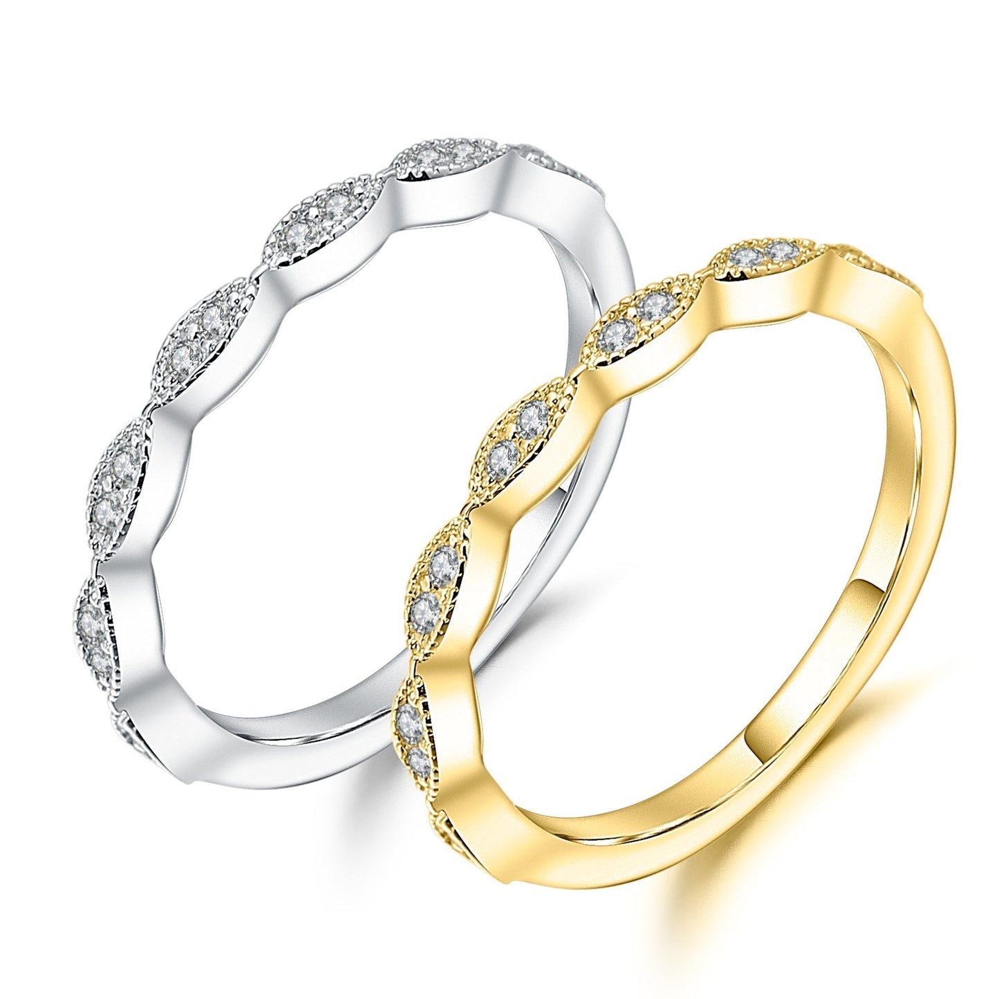 Fashion Moissanite Ring for Women s925Sterling Silver