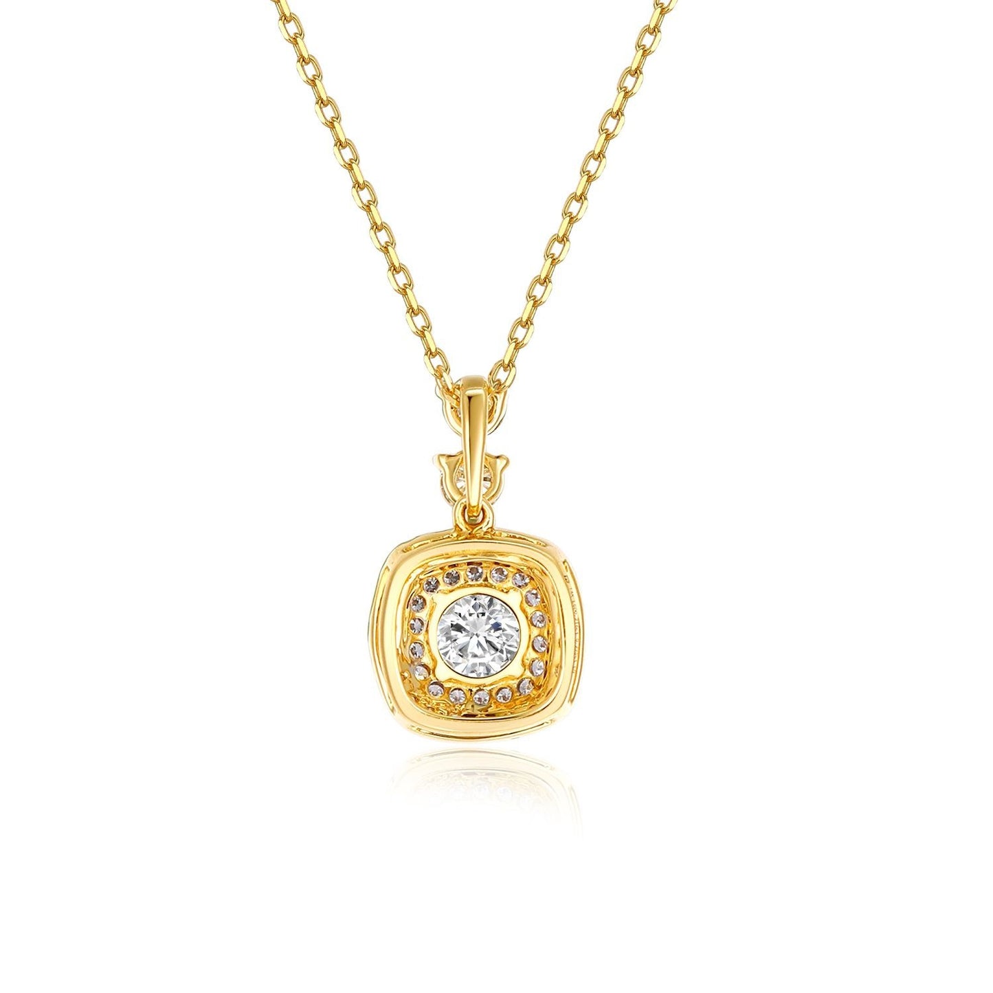 Unique Clustered Rhinestones14k Gold Necklace with Cultivated Diamonds k Gold and Platinum Clavicle Chain Gift for Girls