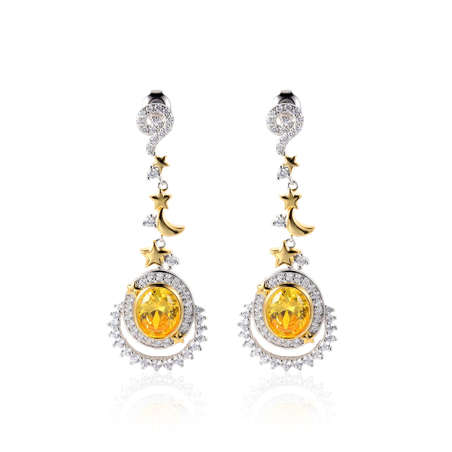 Colorful Gemstone Jewelry Designer New Earrings Elegant Wholesale High-end Gemstone Earrings for Women