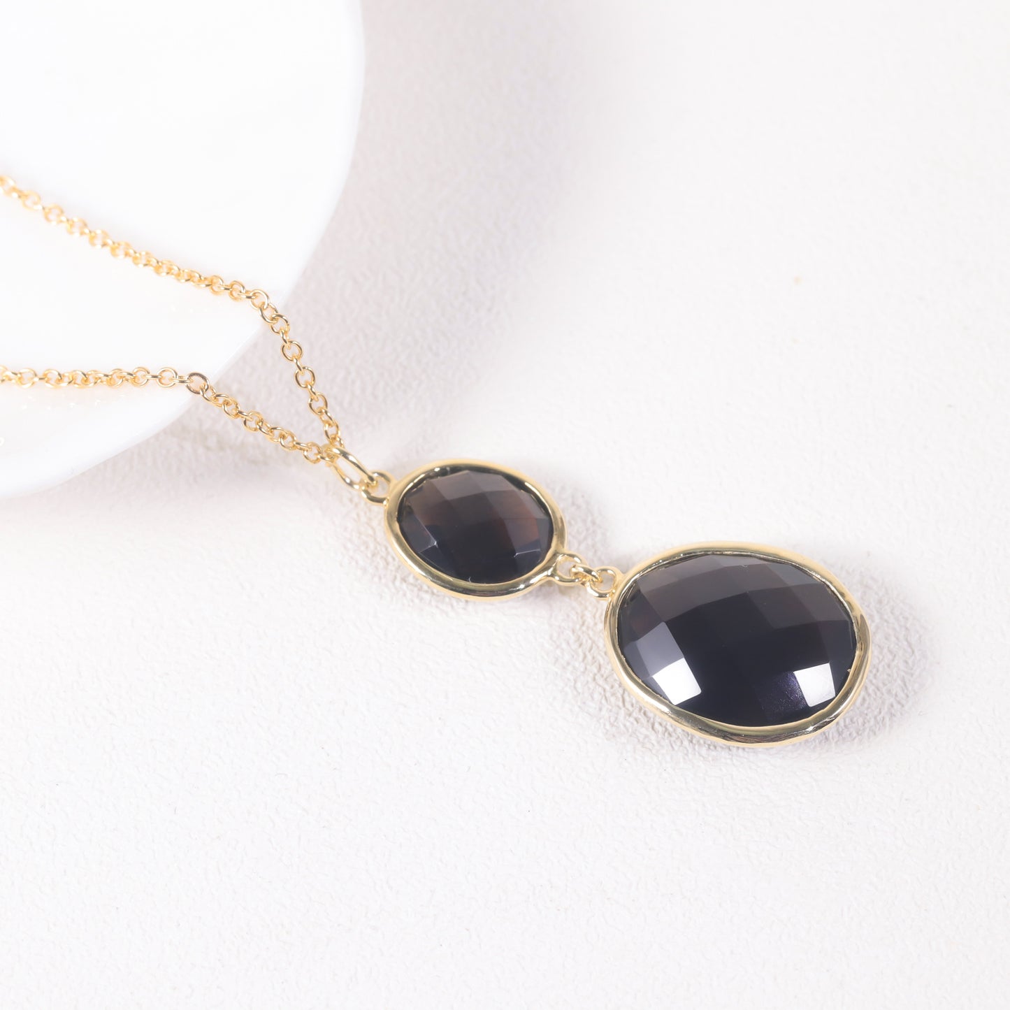 Personality s925Silver Inlaid Natural Amethyst Autumn Winter Sweater Chain Unisex Colorful Mixed Gemstone Long Necklace
