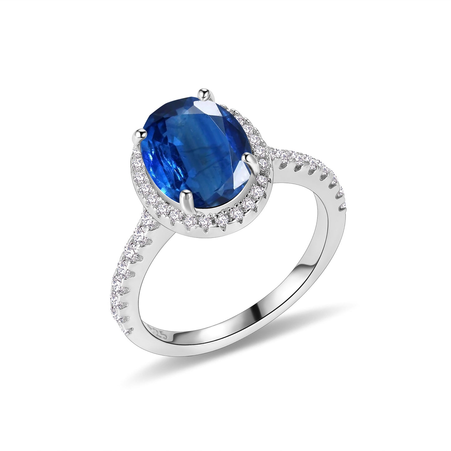Vintage Oval Ring s925Sterling Silver Inlaid with Natural Crystal Garnet7*9mm Topaz Rainbow Ring