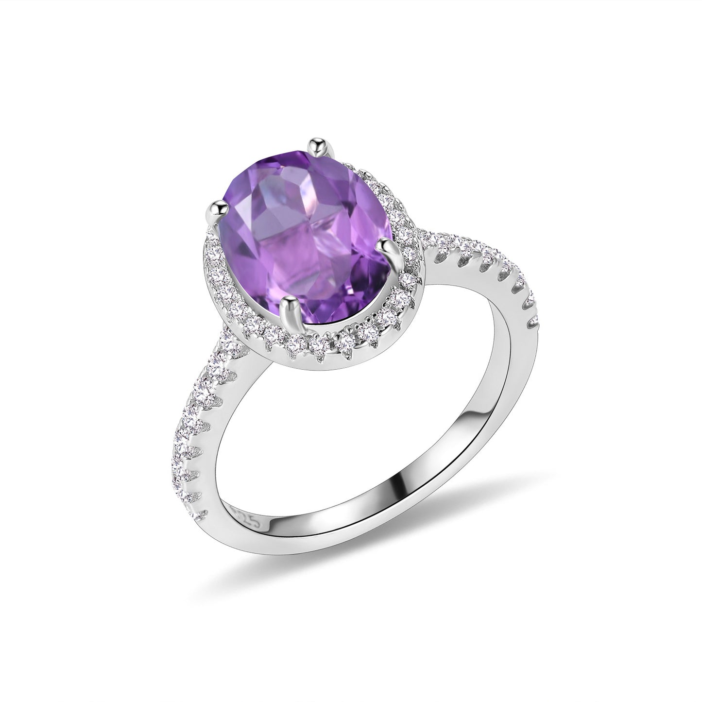 Vintage Oval Ring s925Sterling Silver Inlaid with Natural Crystal Garnet7*9mm Topaz Rainbow Ring