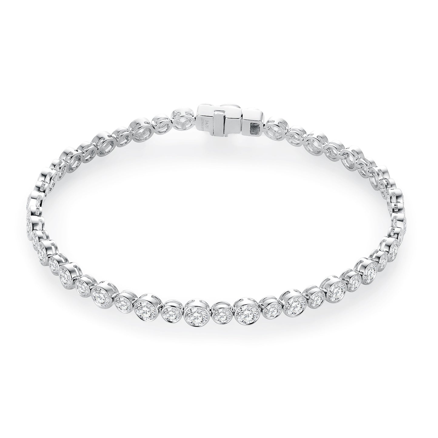 Full Diamond18k Gold Bracelet with Cultivated Diamonds Tennis Chain Gift Light Luxury0.1ct Small Dot Bracelet High-end Jewelry
