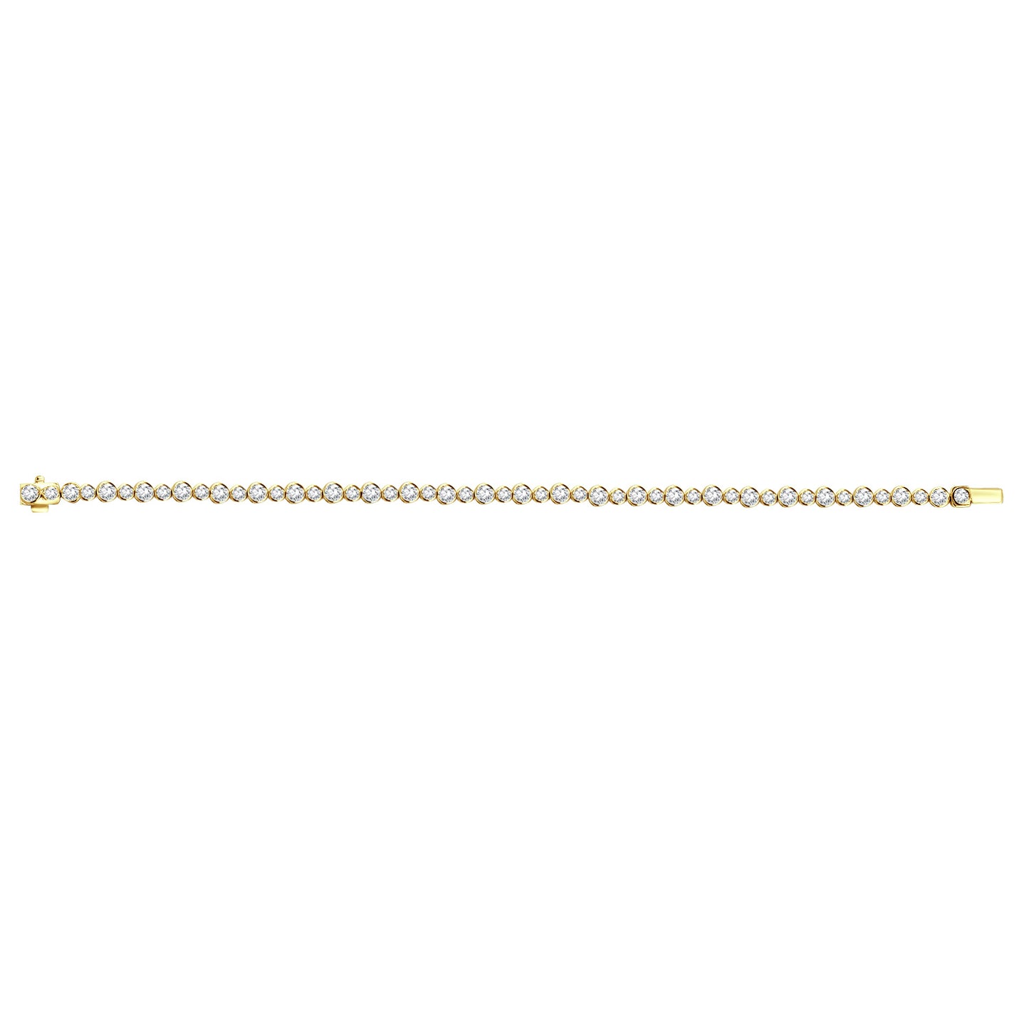 Full Diamond18k Gold Bracelet with Cultivated Diamonds Tennis Chain Gift Light Luxury0.1ct Small Dot Bracelet High-end Jewelry