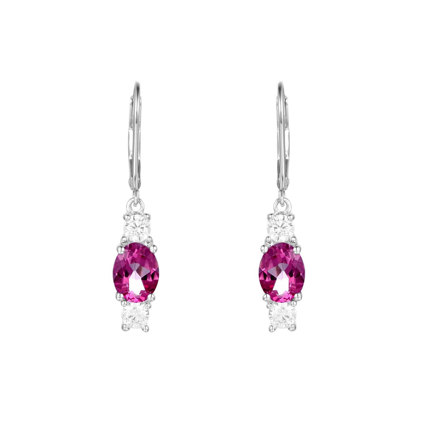 Factory Direct Supply Natural Gemstone Earrings Vintage Personality Inlaid with Garnet s925Sterling Silver Stud Earrings