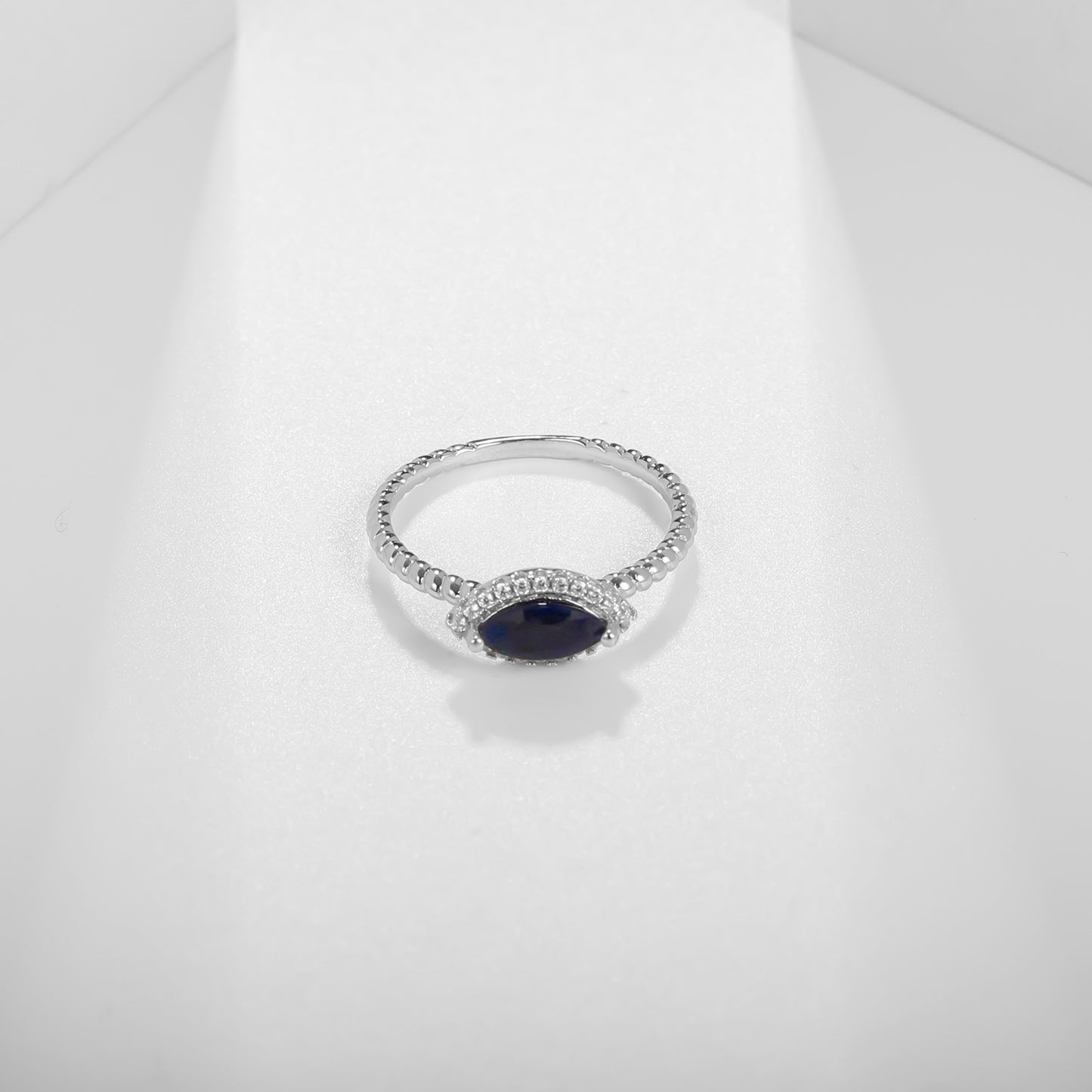 Luxury Fashion Natural Gemstone Ring In Stock Simple Temperament s925Sterling Silver Inlaid Natural Gemstone Ring