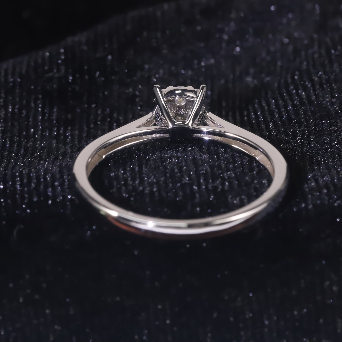 Classic Simple Natural Real Diamond Ring Light Luxury Inlaid Small Diamond Wedding Ring9/10/14/18k Gold Diamond Ring