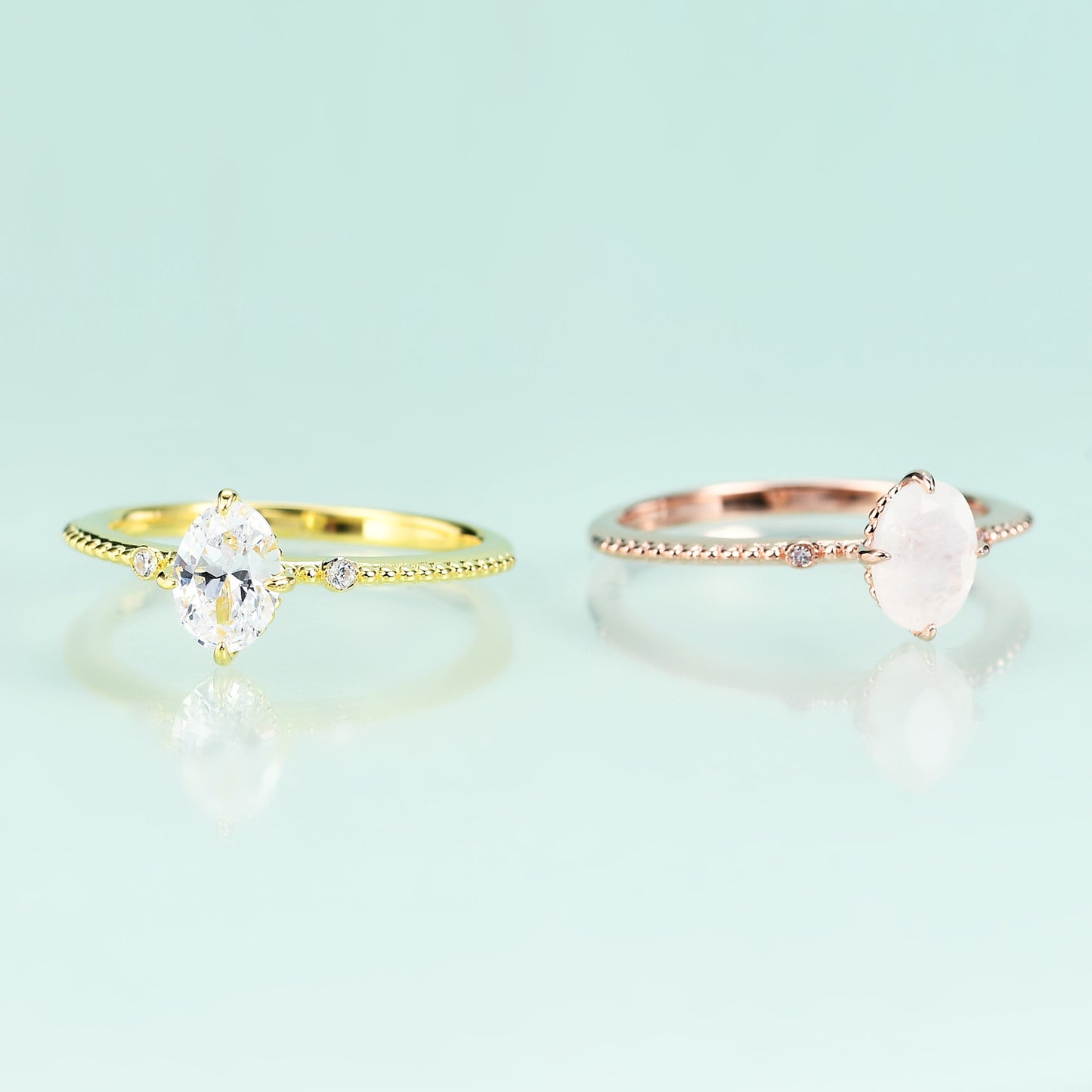 Jewelry S925Sterling Silver Inlaid5A Zircon Ring Fashionable and Elegant Light Luxury Gemstone Plated14k Gold ring