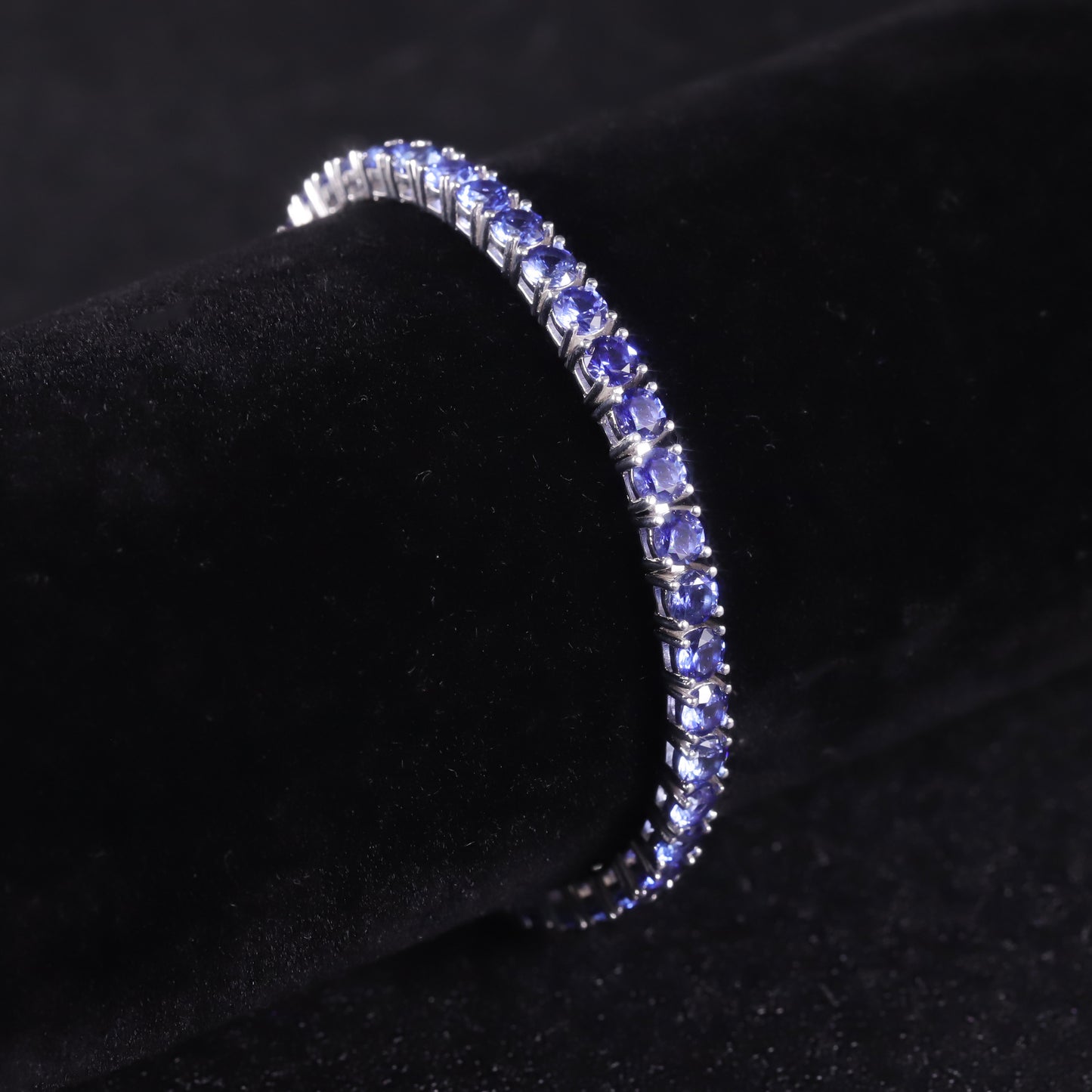 High-Quality Cultivated Gemstone Bracelet for Women3/4mm Tennis Chain s925Sterling Silver Gemstone Bracelet Luxurious