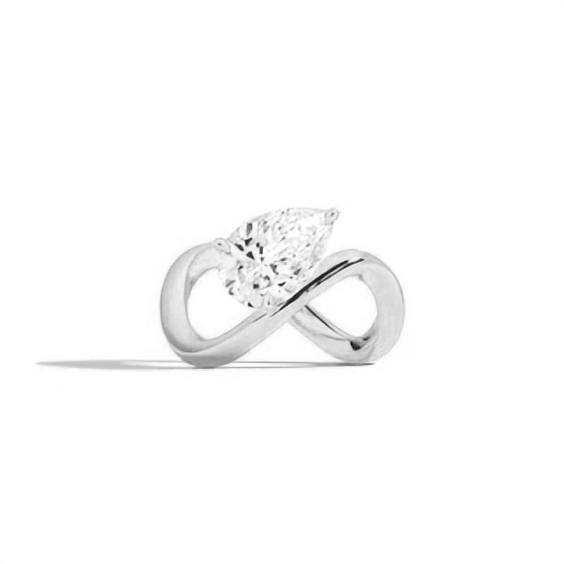 Endless Popular Wedding Rings s925Sterling Silver Ring Round Irregular Shape2Carat D Colorful Moissanite Ring