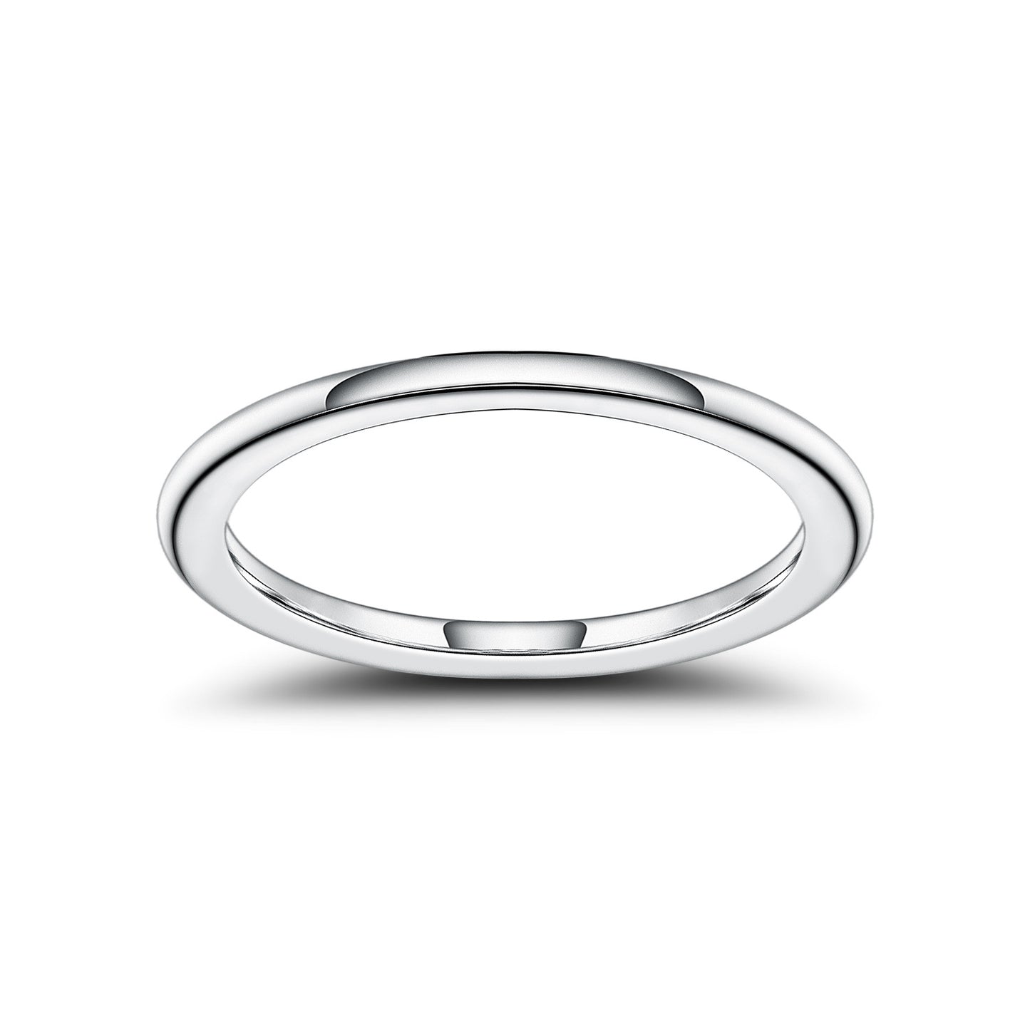 Minimalist Cool Style Plain Ring Full Body9/10/14/18k White Gold Rose Gold Yellow Gold Ring for Men and Women