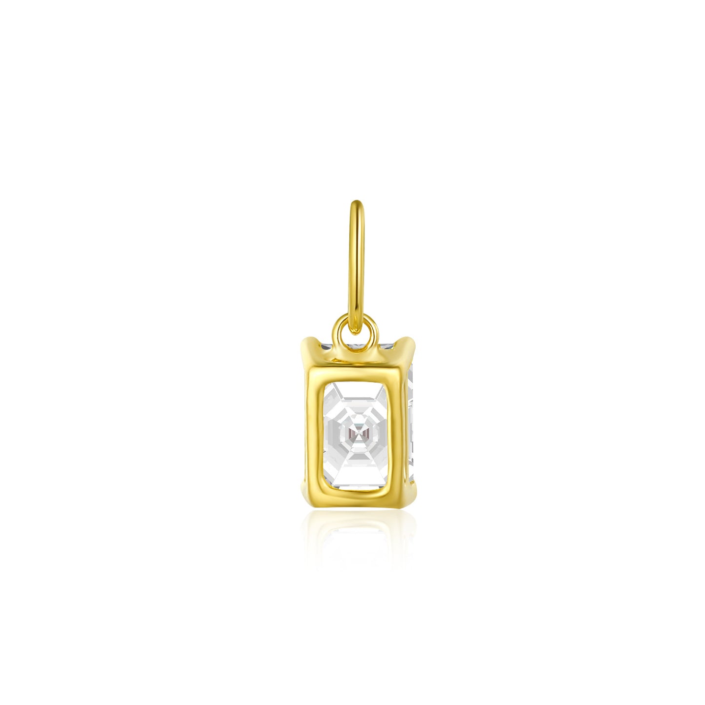 Minimalist Style Irregular Shape18k Lab-grown Diamond Pendant0.5Carat Diamond Gold Necklace Single Diamond Couple Gift