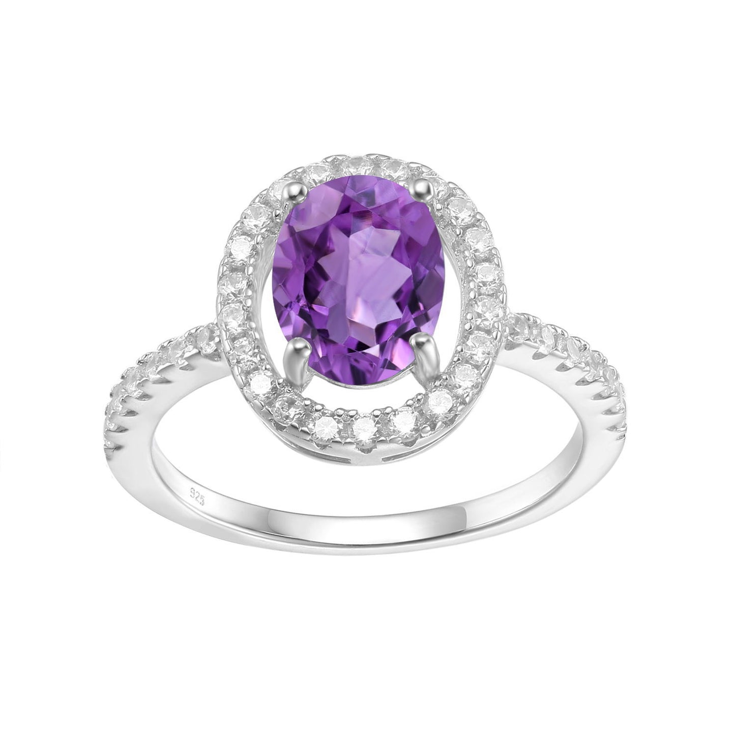 Minimalist Natural Gemstone Ring for Women Fashion Temperament s925Silver Inlaid Garnet Gemstone Crystal Ring