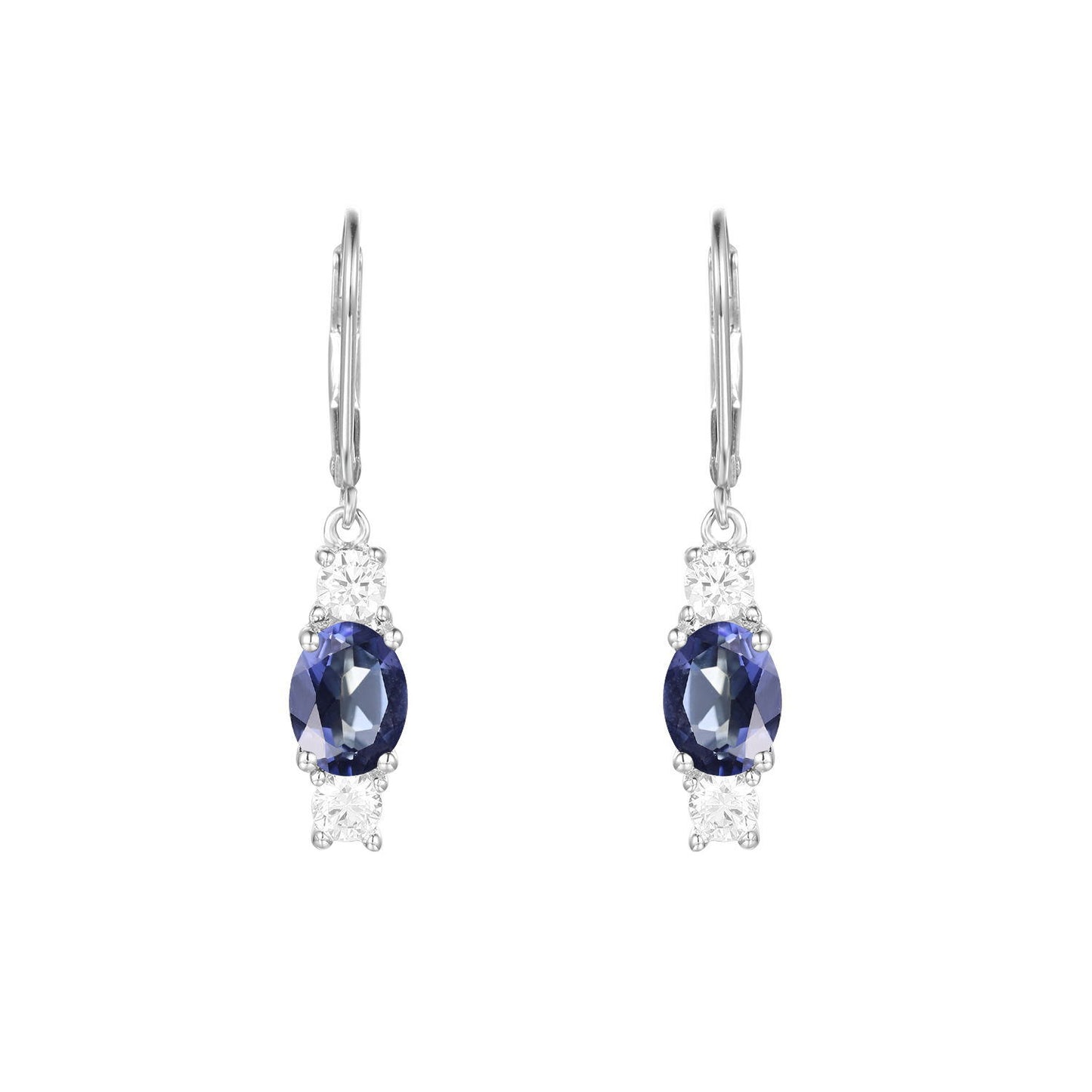 Factory Direct Supply Natural Gemstone Earrings Vintage Personality Inlaid with Garnet s925Sterling Silver Stud Earrings