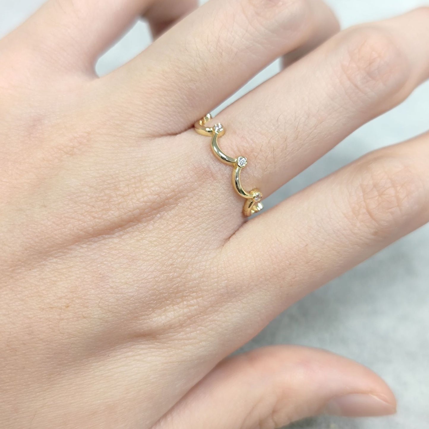 Lace Golden Dawn Series Ring Ornament s925Sterling Silver Inlaid with Moissanite Ring Niche Design