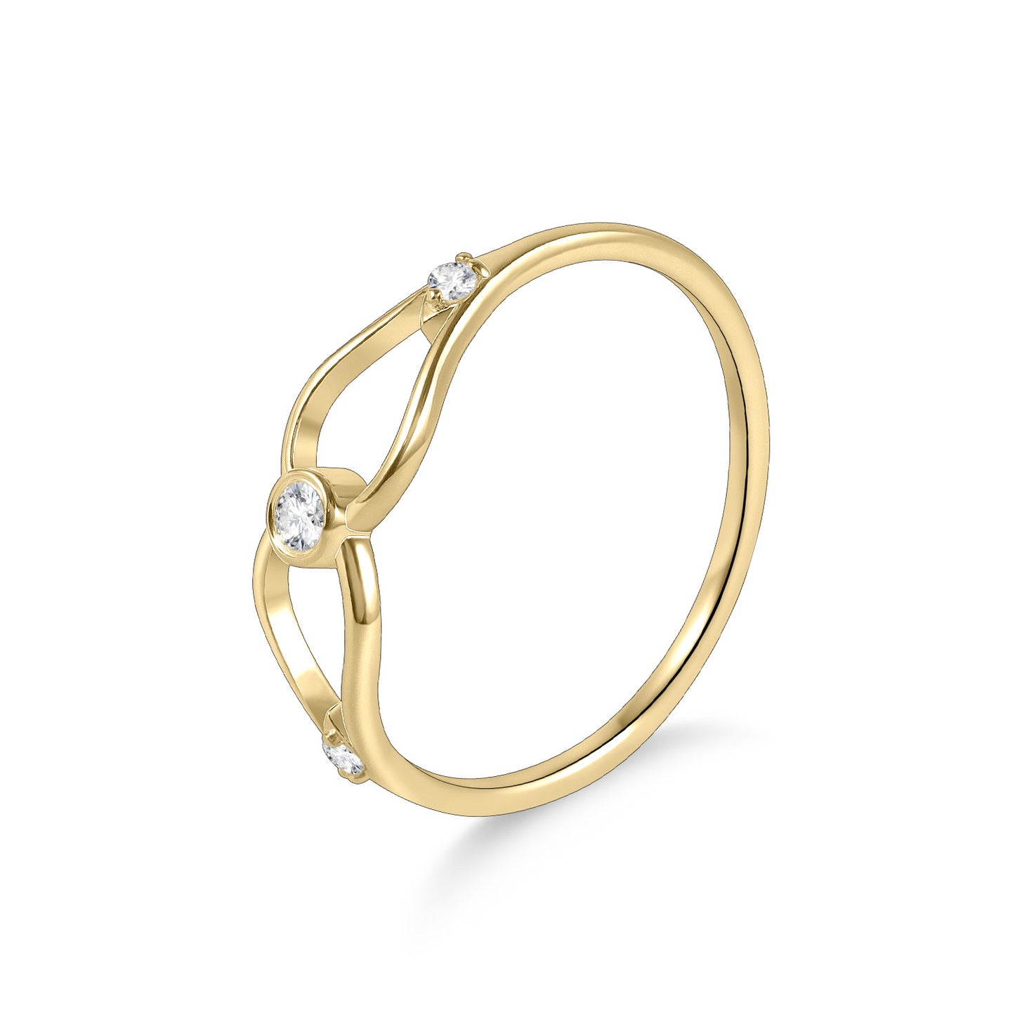 Hollow Design s925Sterling Silver Inlaid Moissanite Golden Dawn Series Ring Unique Niche Ring for Men and Women