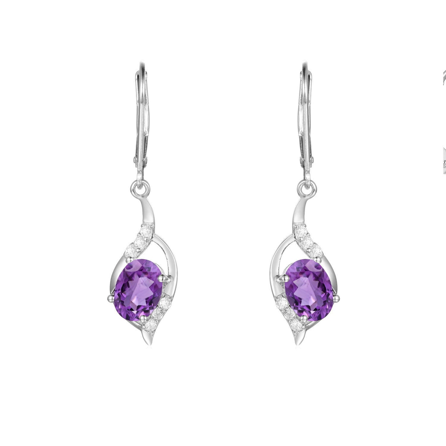 Factory Direct Supply Natural Stone Earrings Drop Earrings Vintage Style Inlaid with Garnet s925Silver Earrings Studs