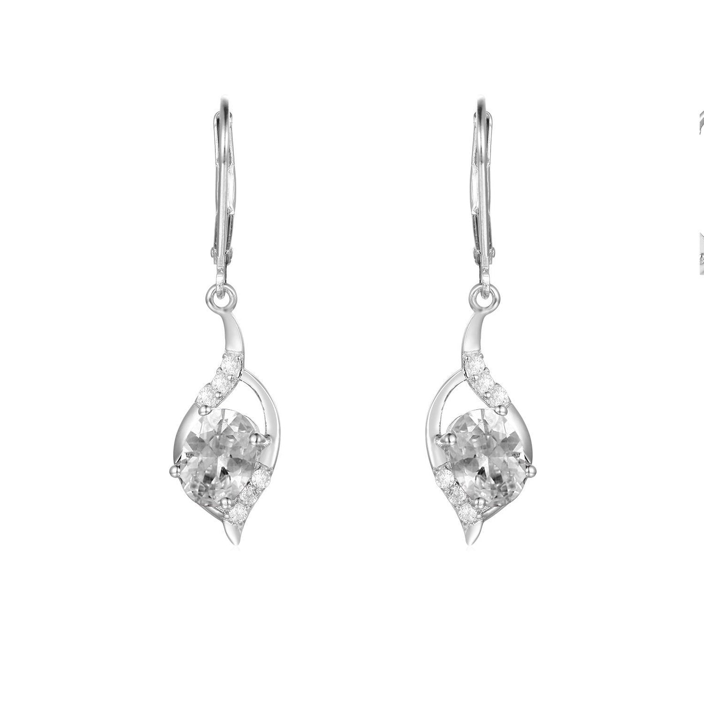 Factory Direct Supply Natural Stone Earrings Drop Earrings Vintage Style Inlaid with Garnet s925Silver Earrings Studs