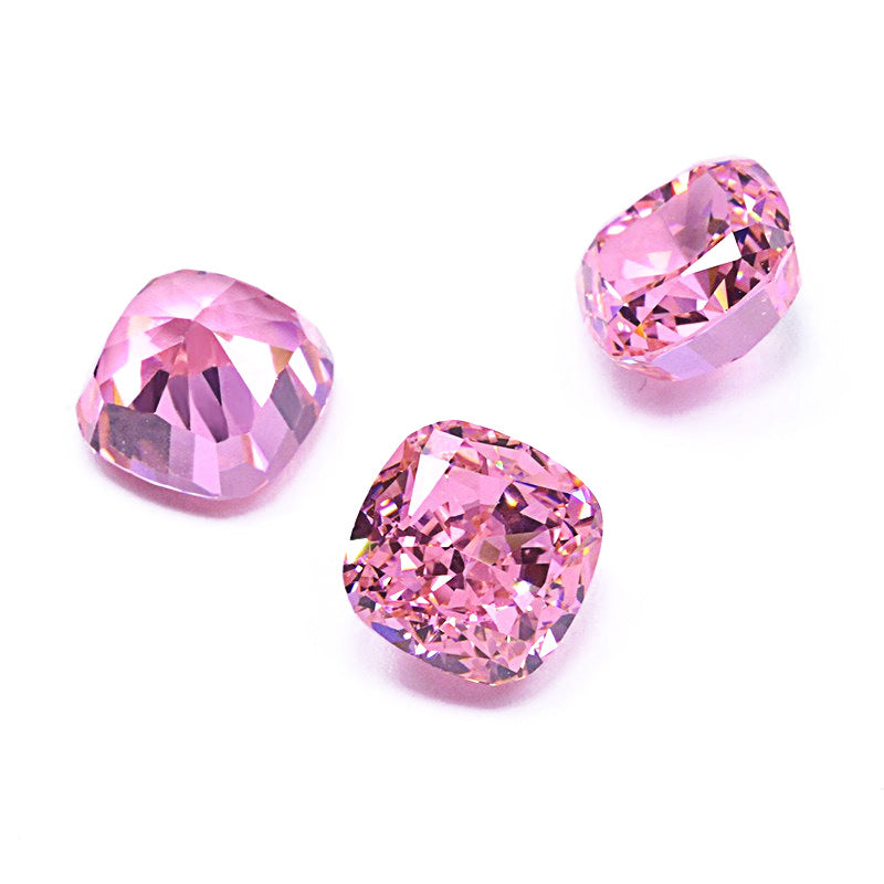 Colored Cultivated Diamond Loose Stones1.6/2Carat18k Gold Platinum Diamond Ring Fat Square Lab-Grown Diamond IGI