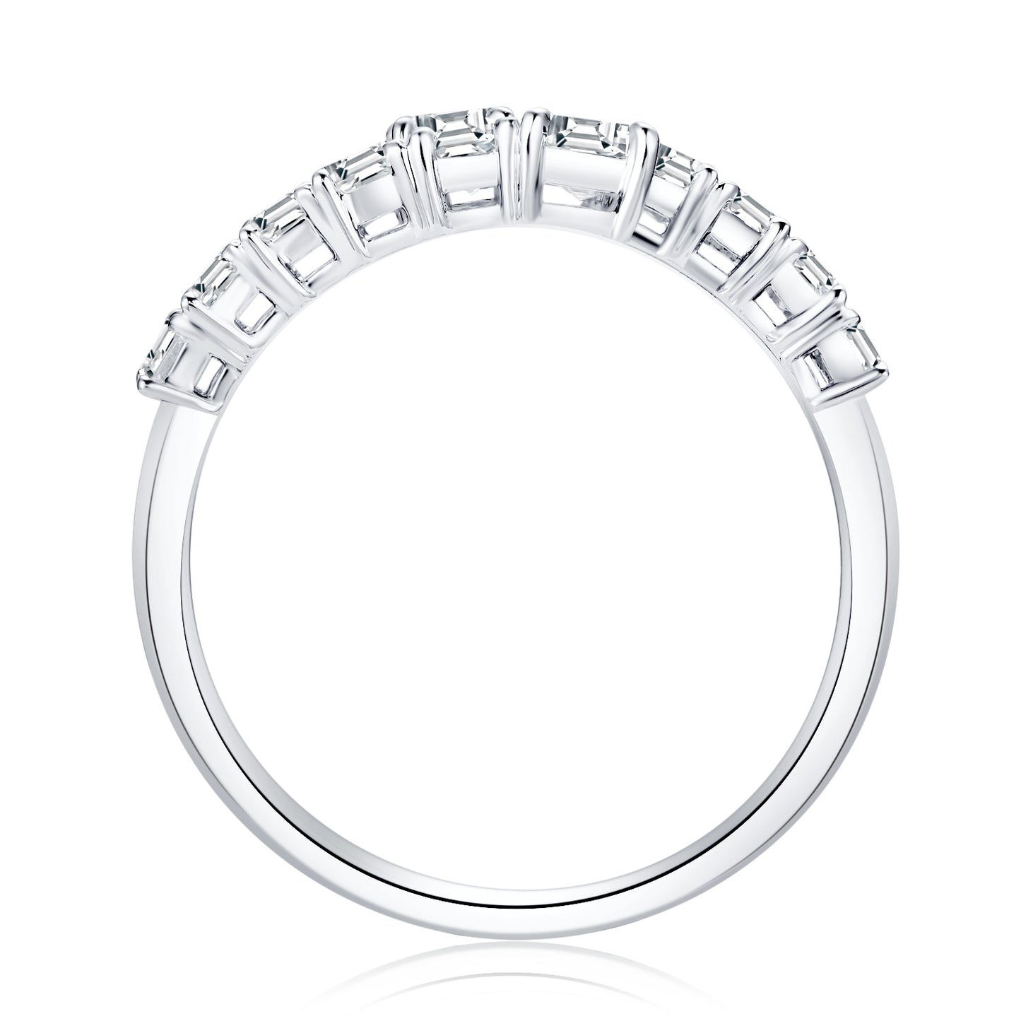Personality18k Gold Inlaid Cultivated Diamond Ring Adjustable k Gold Ring Asscher Genuine Diamond Adjustable Open Ring Square Diamond