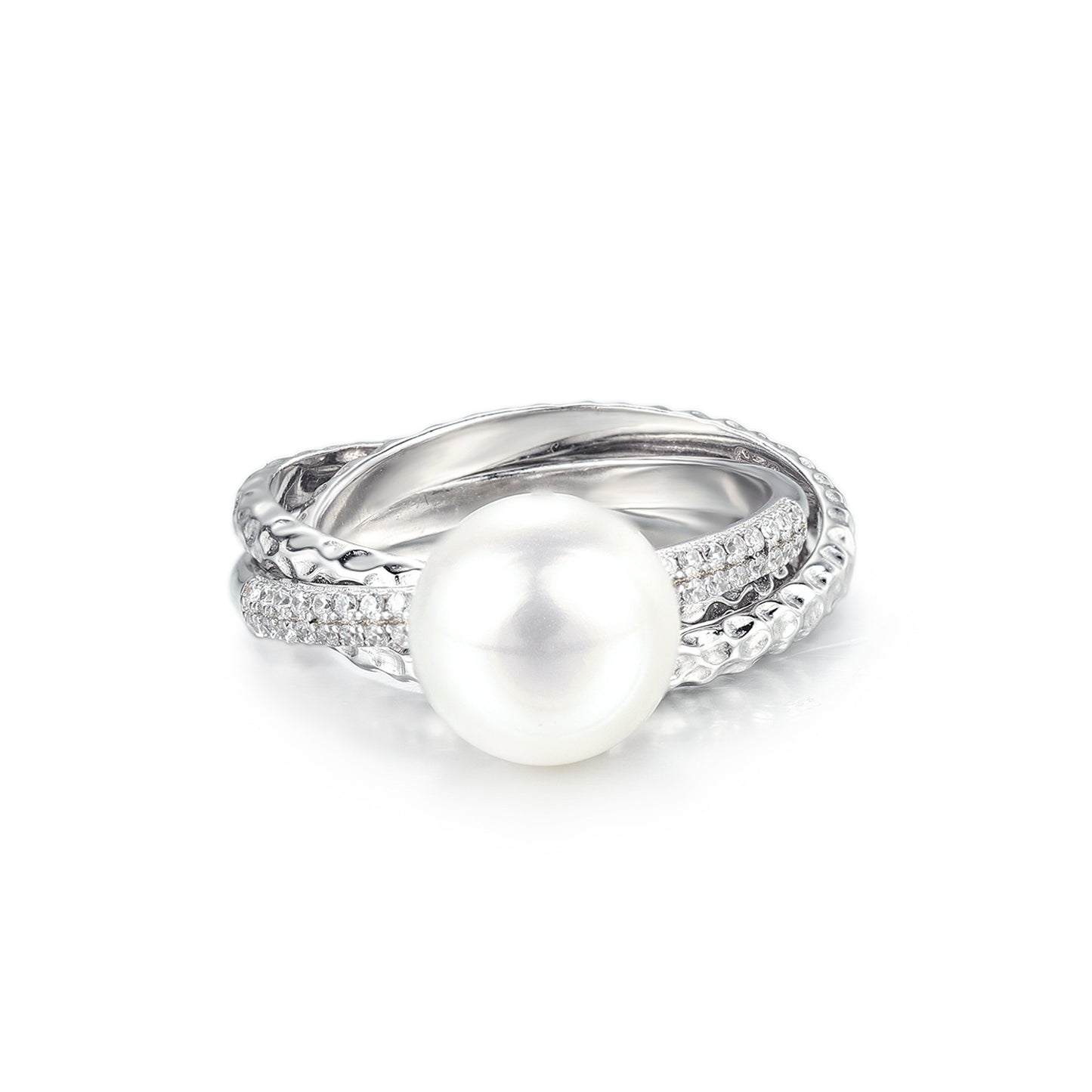S925Sterling Silver Gemstone Ring Original Design High-end Feel Hand Jewelry Citrine Red Agate Freshwater Pearl Ring