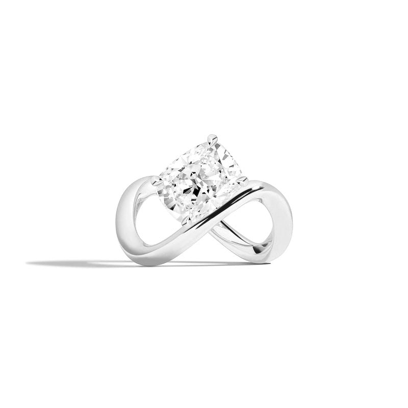 Endless Popular Wedding Rings s925Sterling Silver Ring Round Irregular Shape2Carat D Colorful Moissanite Ring