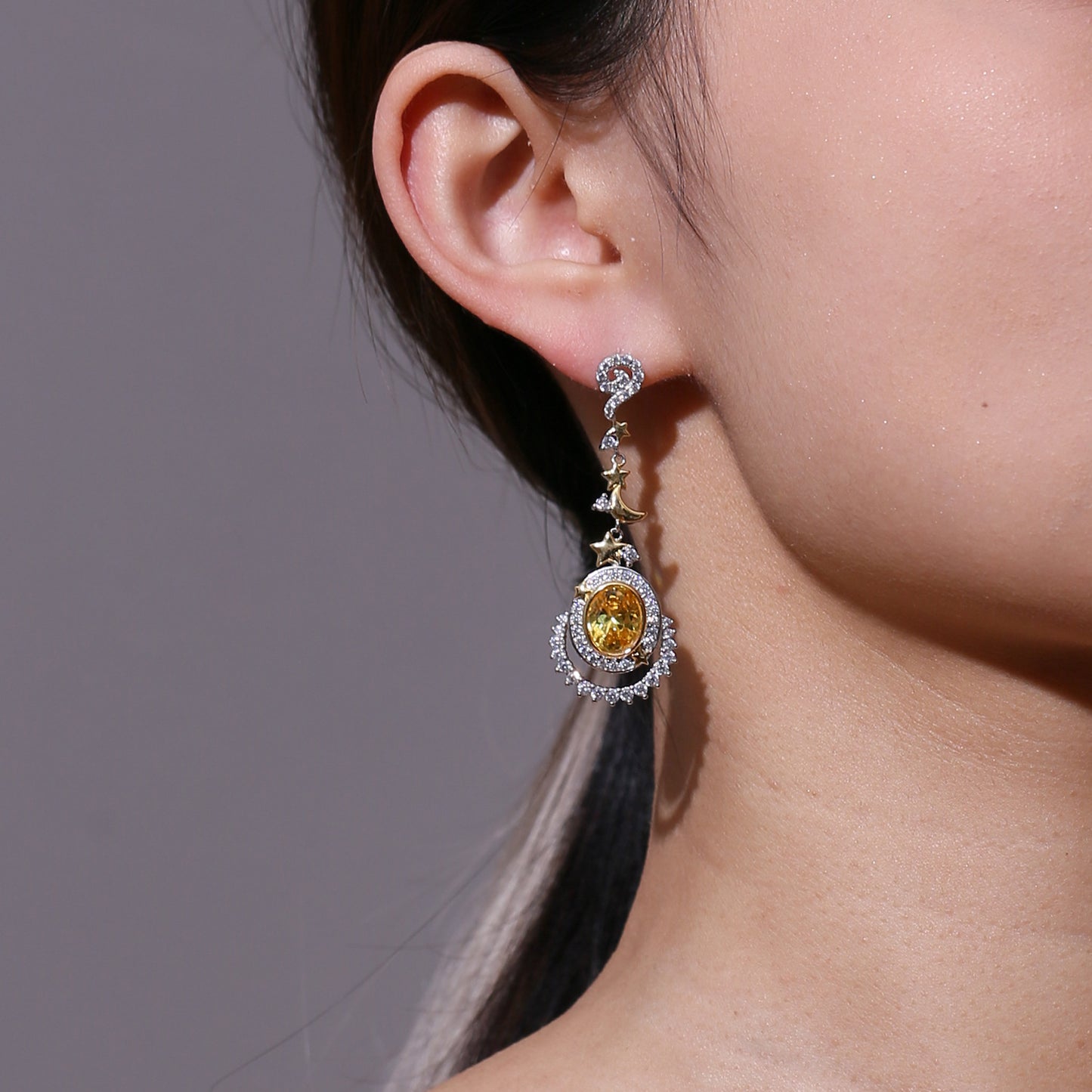 Colorful Gemstone Jewelry Designer New Earrings Elegant Wholesale High-end Gemstone Earrings for Women