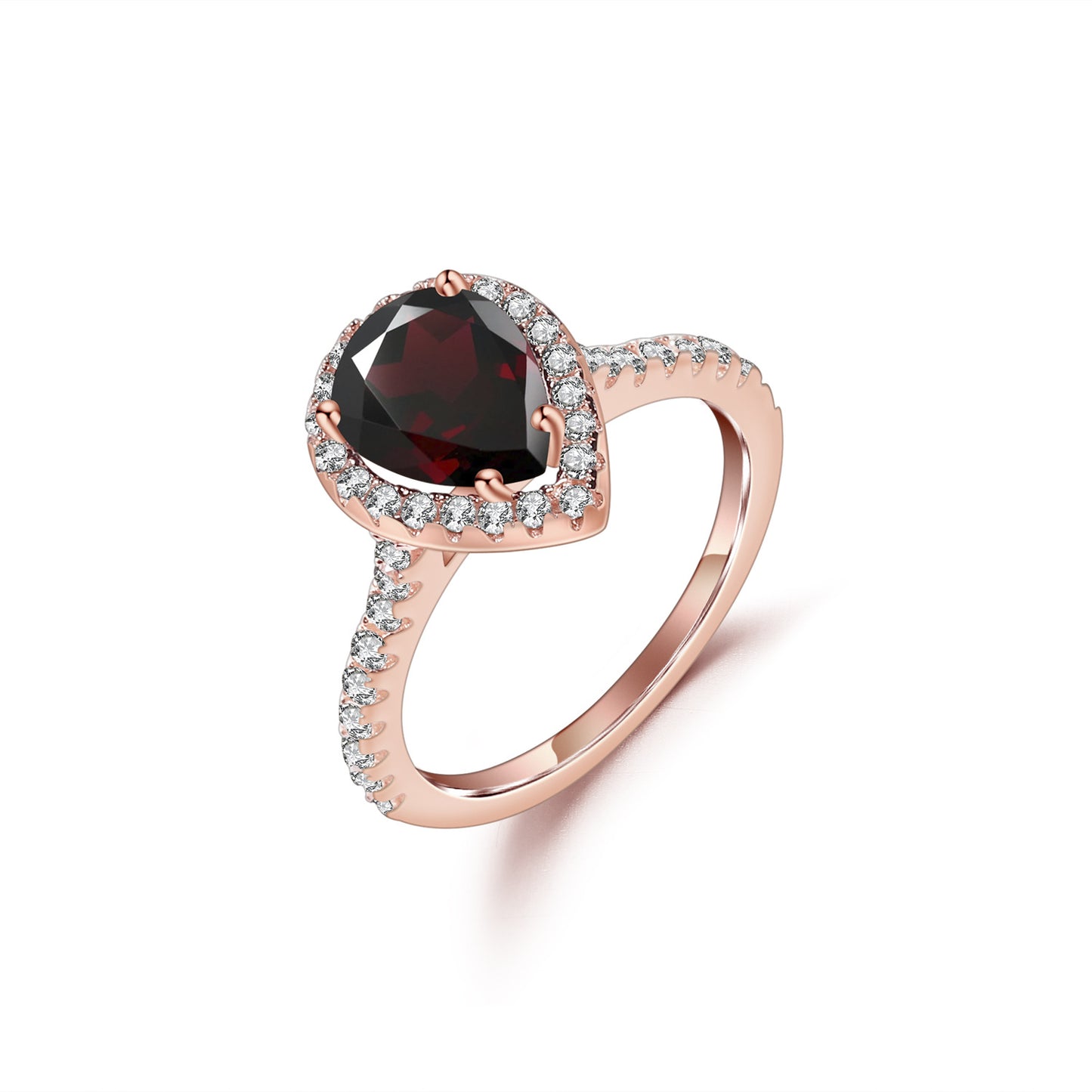 Classic Candy Color Ring s925Sterling Silver Ring Set with Natural Sapphire and Garnet7*9mm Ring Topaz