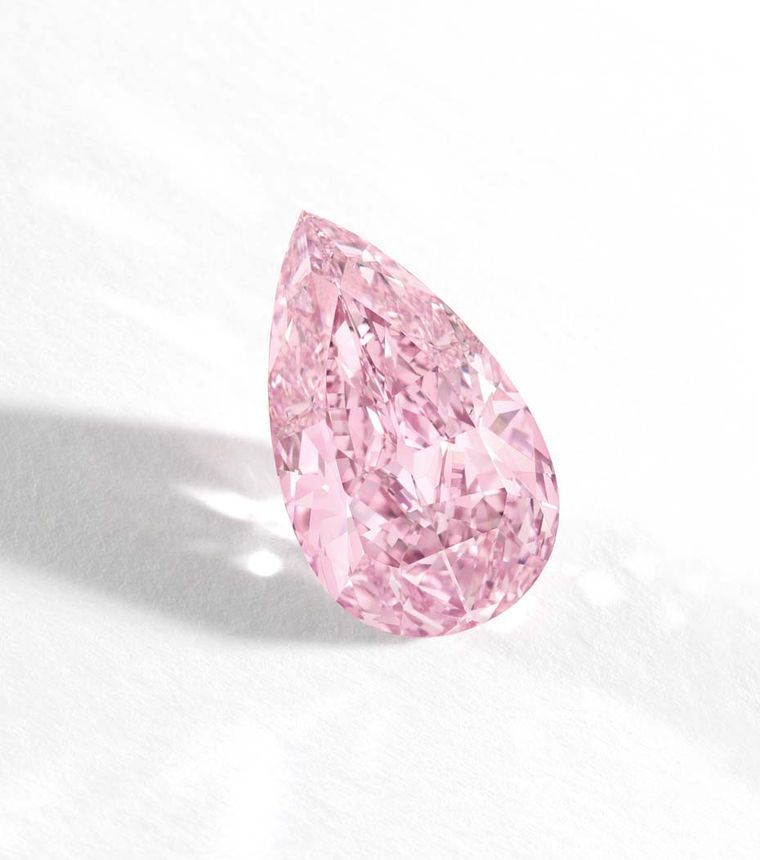 Cherry Blossom Pink Cultivated Diamond IGI Water Drop1/2/3/5ct Pear Shape18K Lab-Grown Loose Gemstone Colorful