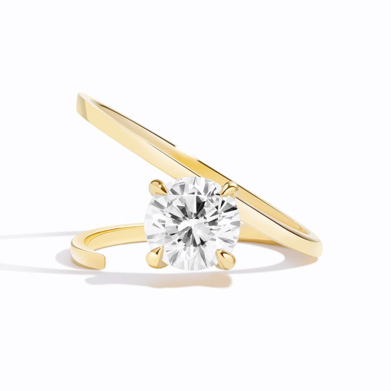 Casual and Simple Style s925Sterling Silver Ring1Carat Moissanite Ring Niche Design High-end Feel