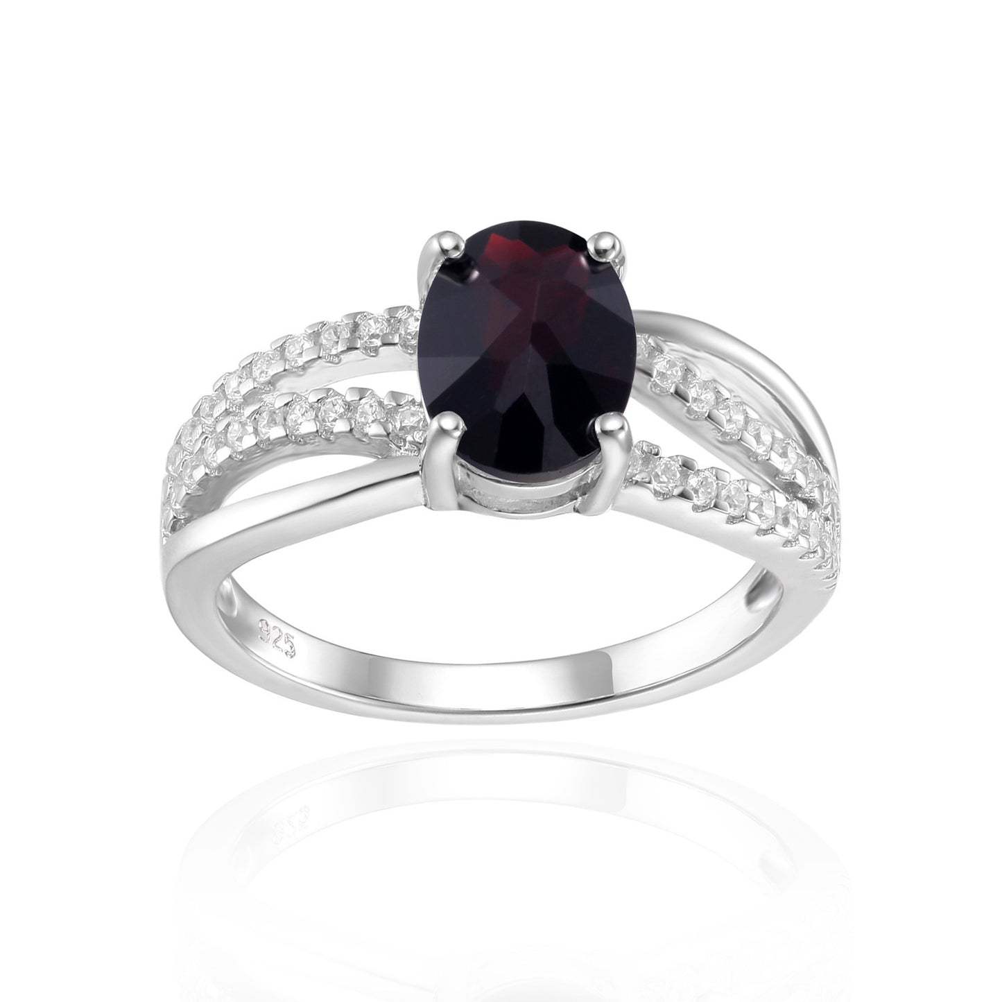 Manufacturer In-Stock Natural Stone Ring for Women Fashion Temperament s925Silver Inlaid Colorful Gemstone Crystal Ring