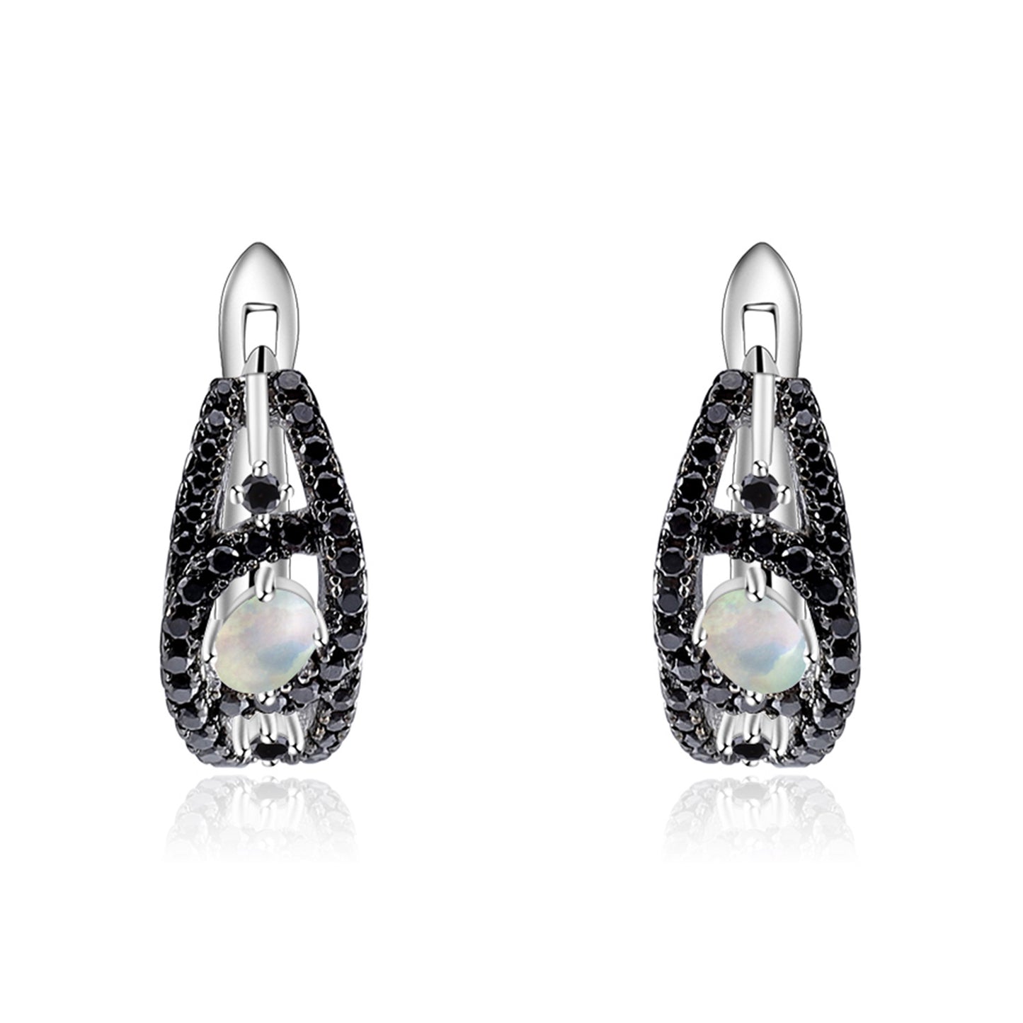Luxurious and High-end Natural Amethyst Earrings from the Prosperous Series925Silver Inlaid Gemstone Stud Earrings