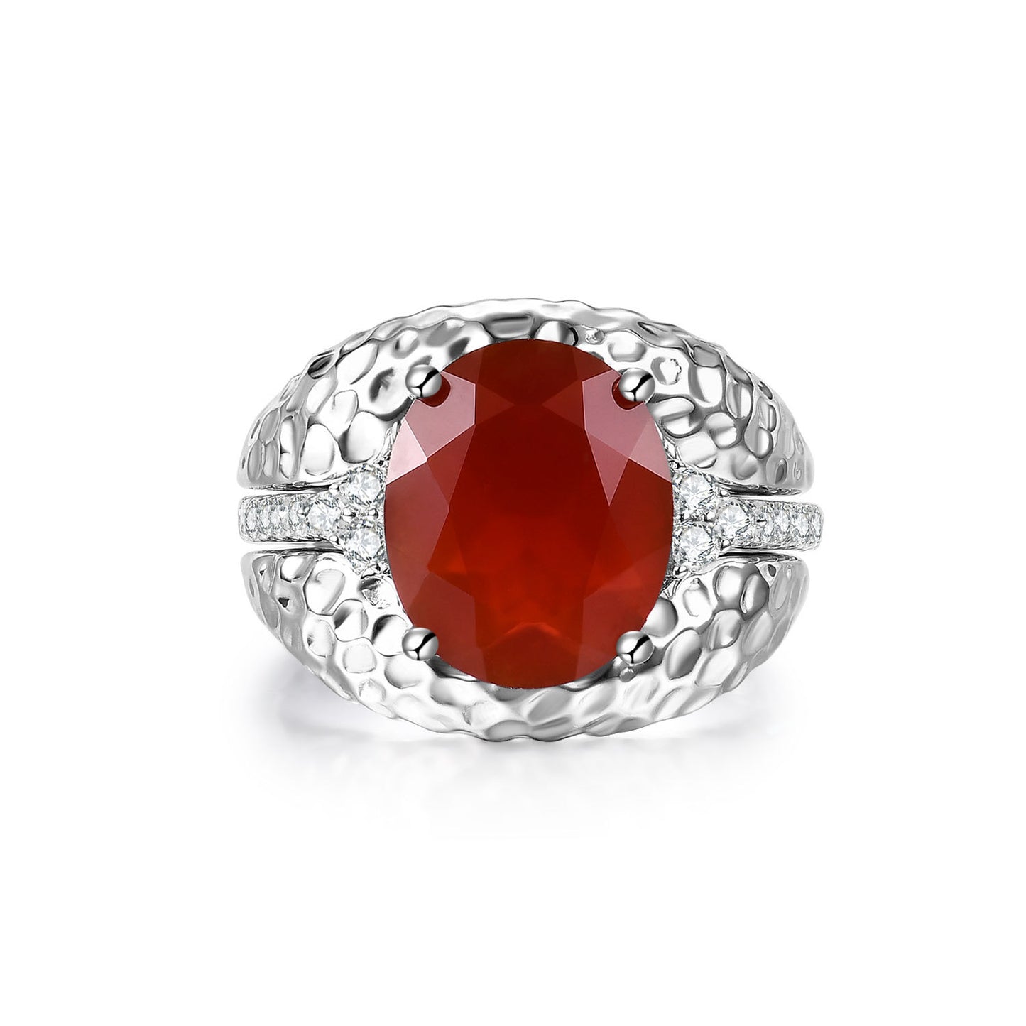New Vintage Style High-End Ring Set for Layering s925Sterling Silver Inlaid Colorful Gemstone Ring Russia