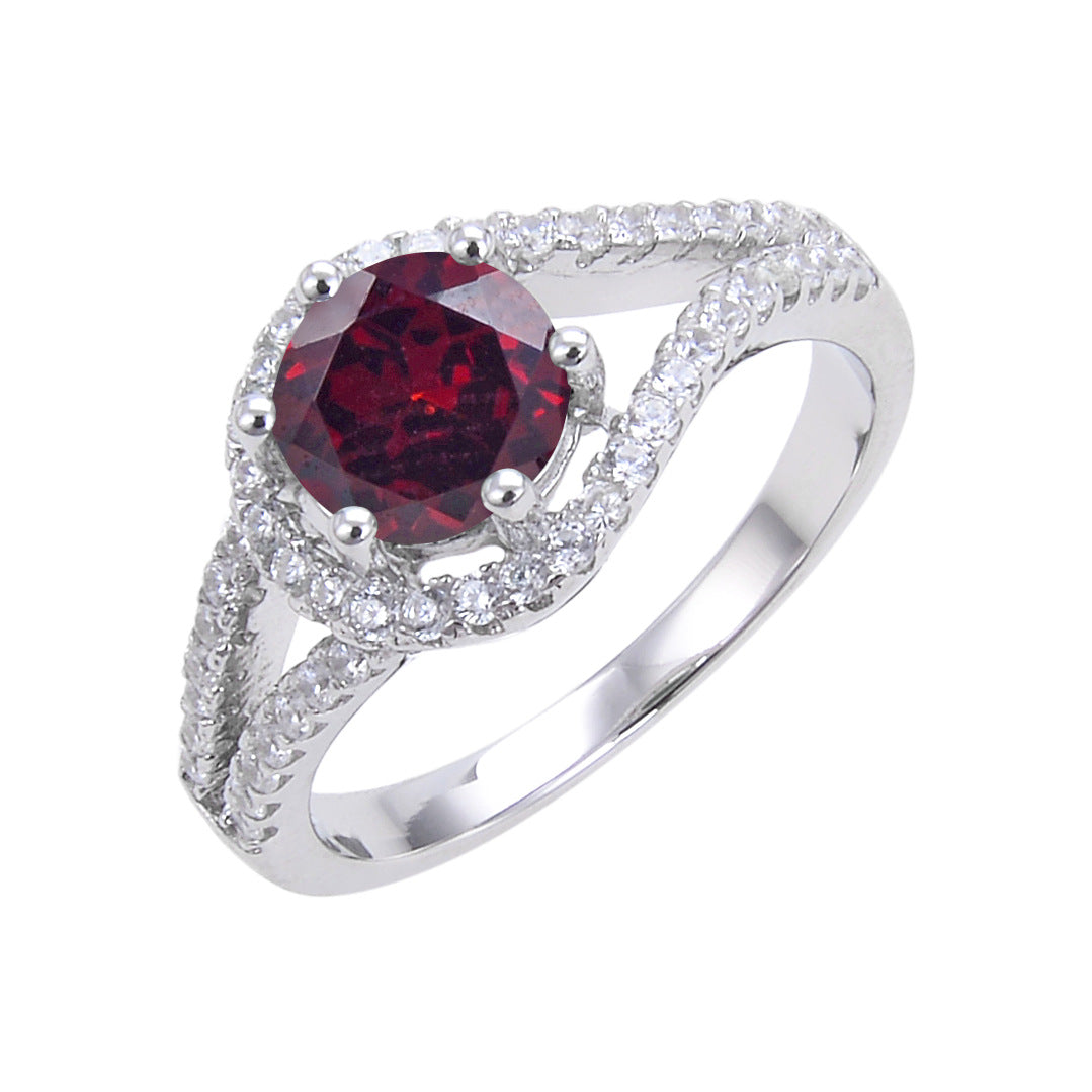 Hot Selling Colorful Gemstone Natural Emerald Ring s925Sterling Silver Crystal Sapphire Ring for Men and Women