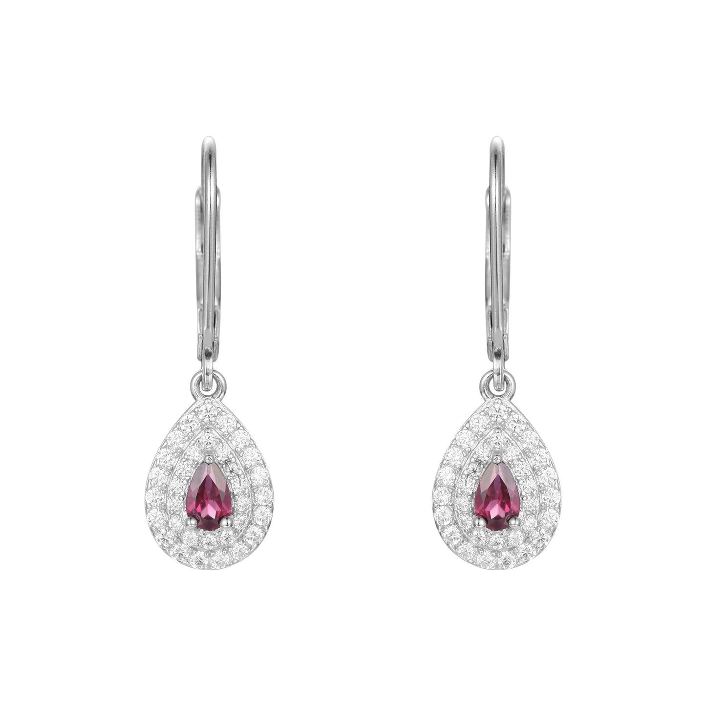 New Fashion Design Light Luxury Cluster Gemstone Earrings French Romance s925Silver Inlaid Natural Gemstone Earrings
