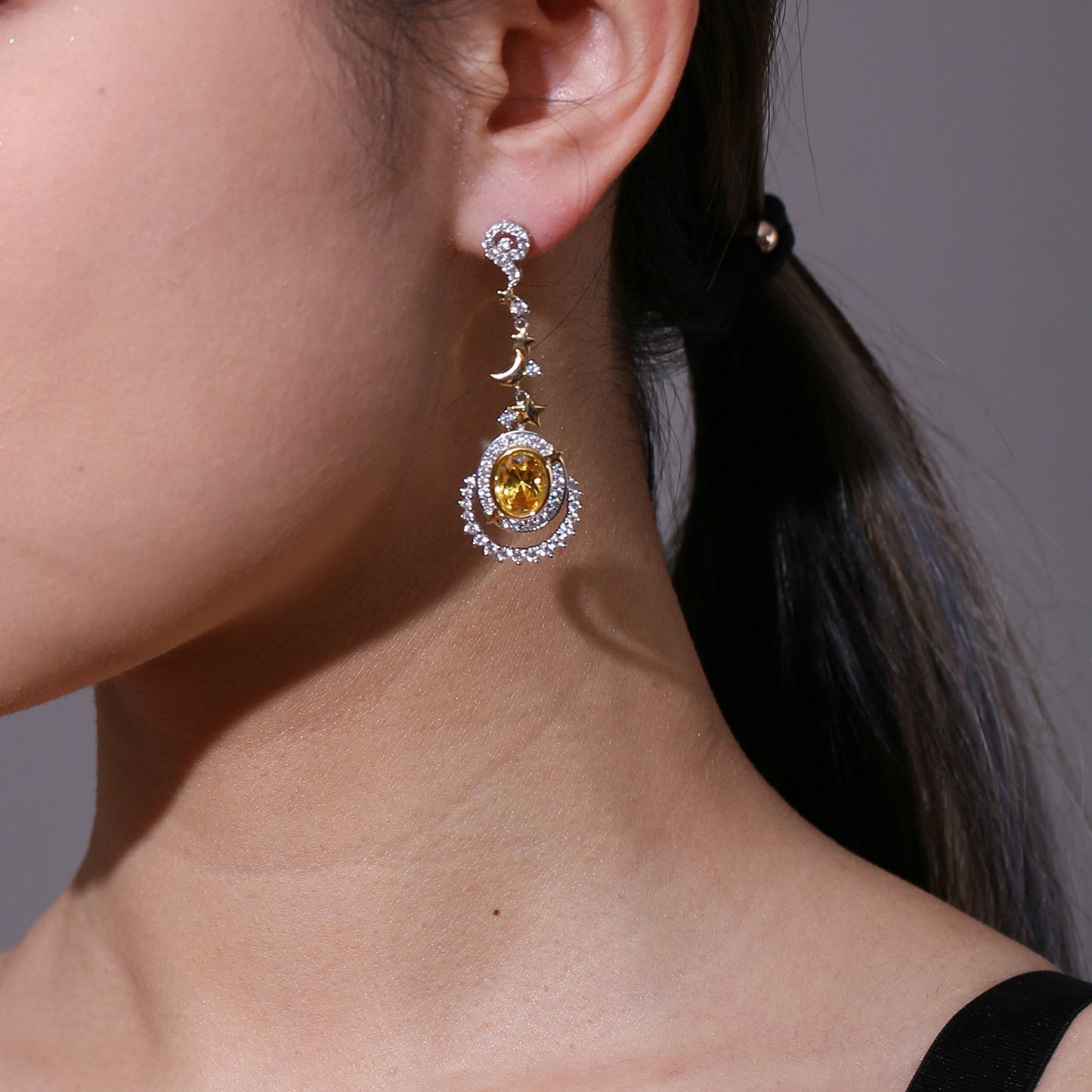 Colorful Gemstone Jewelry Designer New Earrings Elegant Wholesale High-end Gemstone Earrings for Women