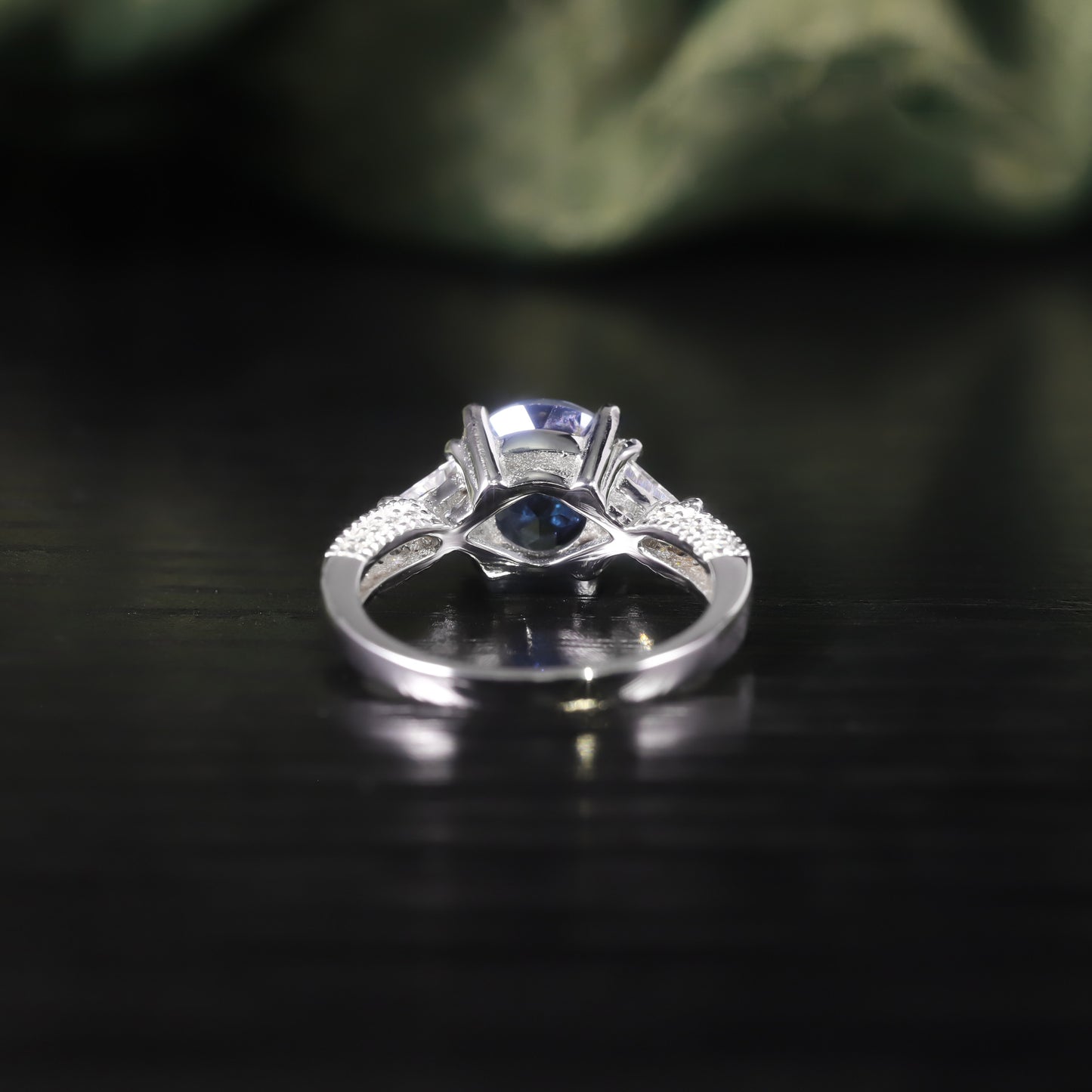 Elegant Natural Topaz Ring s925Sterling Silver Inlaid Amethyst Ring Band Micro Pave Ring Wholesale