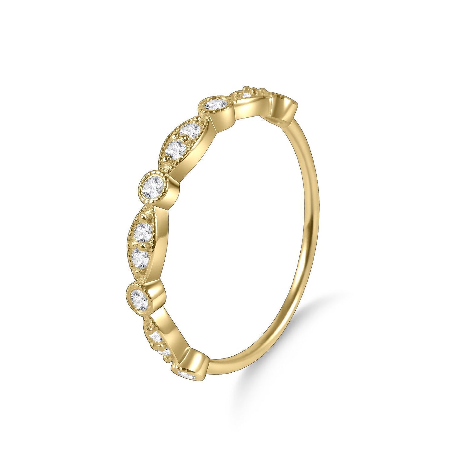Golden Dawn Series Small Ring s925Sterling Silver Moissanite Inlaid Jewelry for Women, Niche Design Ring, TikTok Hot Item