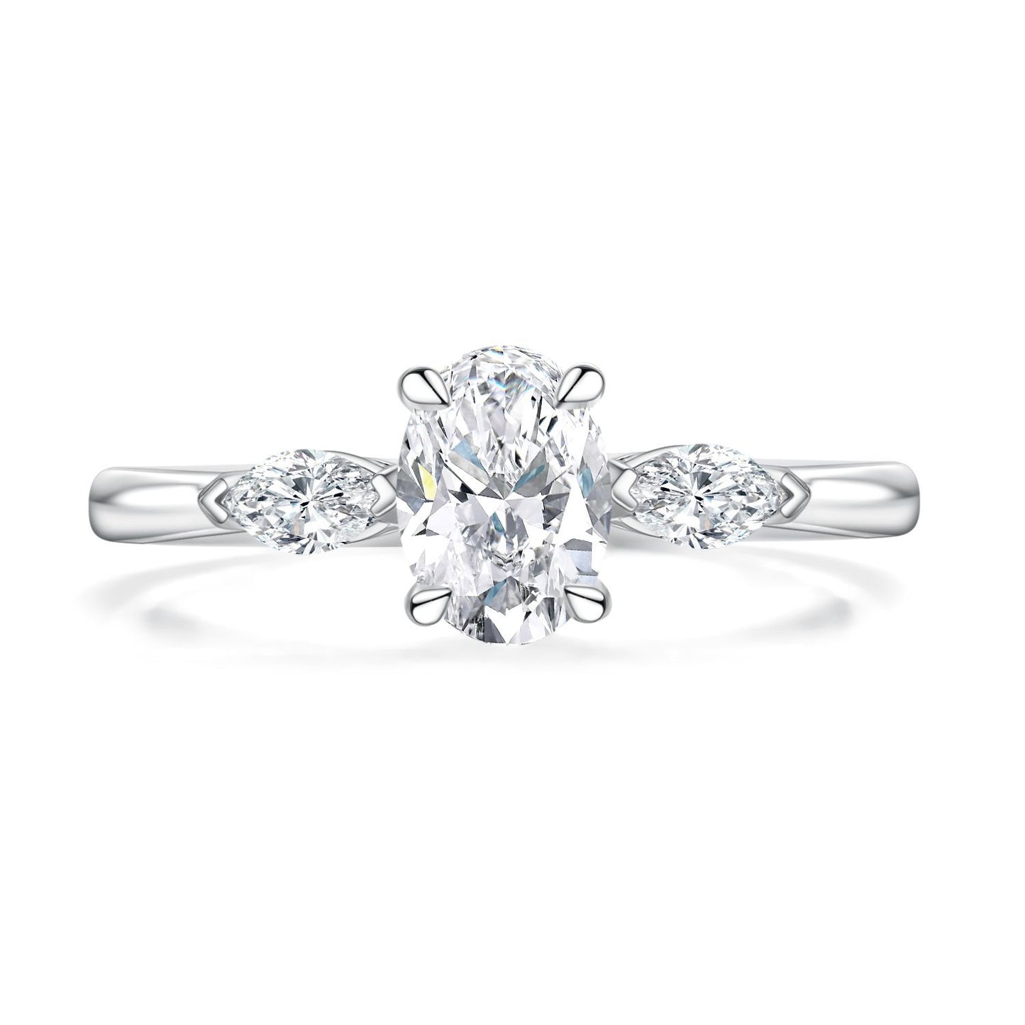 Niche design18k Golden Wedding Ring0.67Lab Grown Diamond Au750Genuine Ring Setting k Gold ring