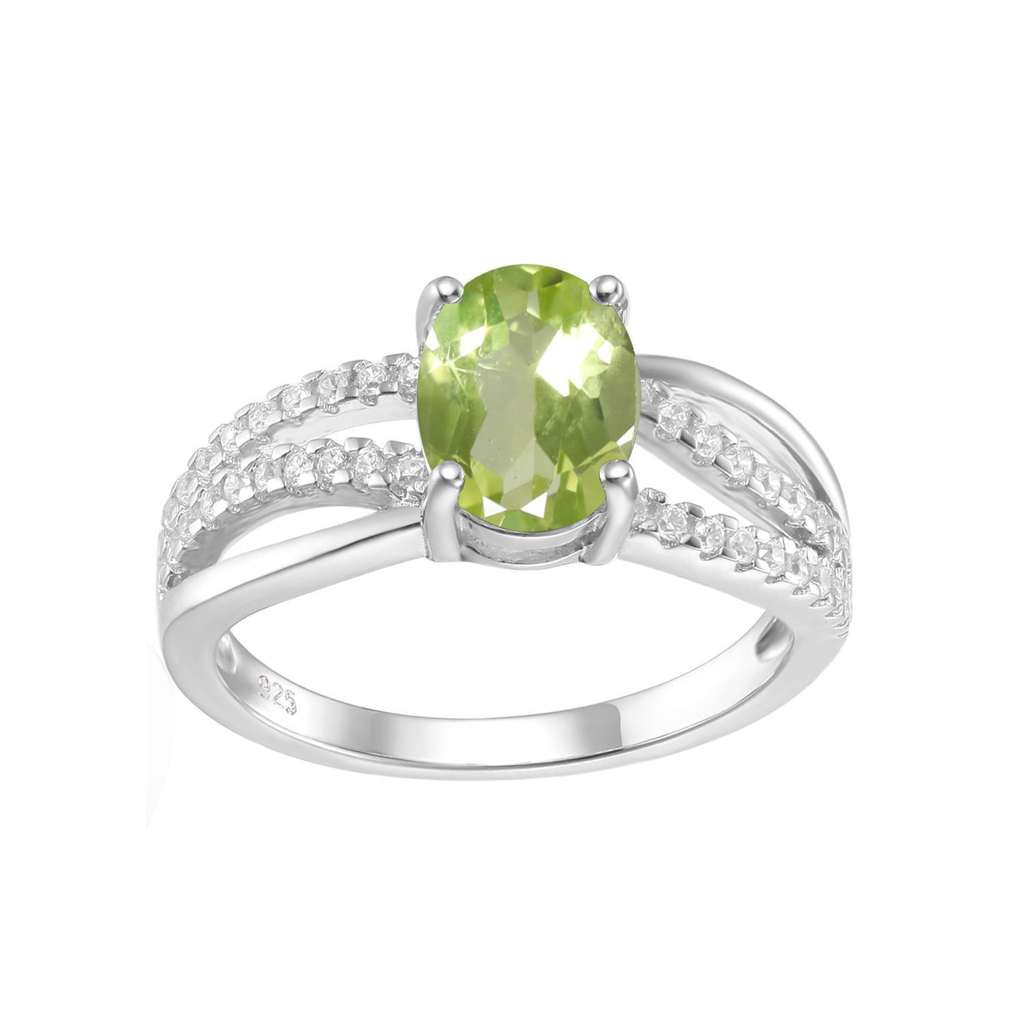 Manufacturer In-Stock Natural Stone Ring for Women Fashion Temperament s925Silver Inlaid Colorful Gemstone Crystal Ring