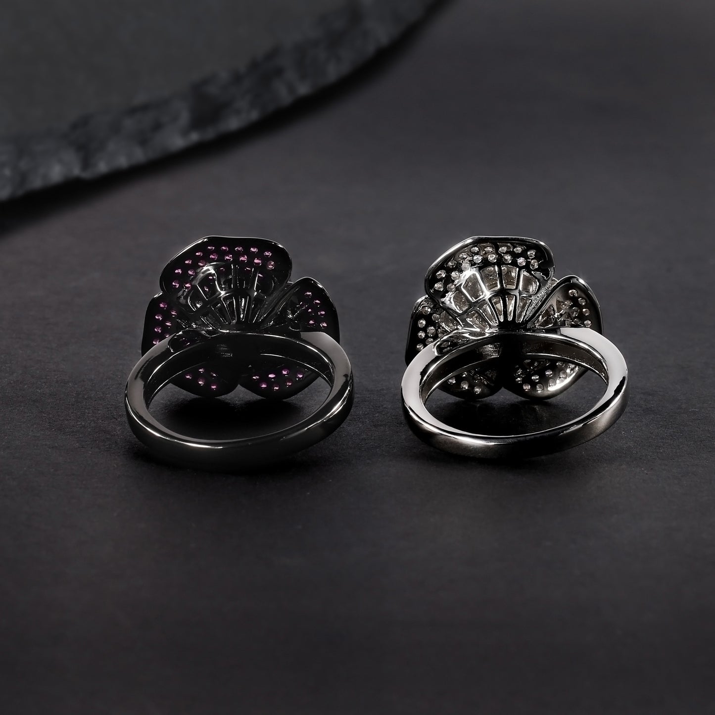 S925Sterling Silver Inlaid Natural Freshwater Pearl Ring Luxurious and Sophisticated Floral Design7mm Bread Bead Ring