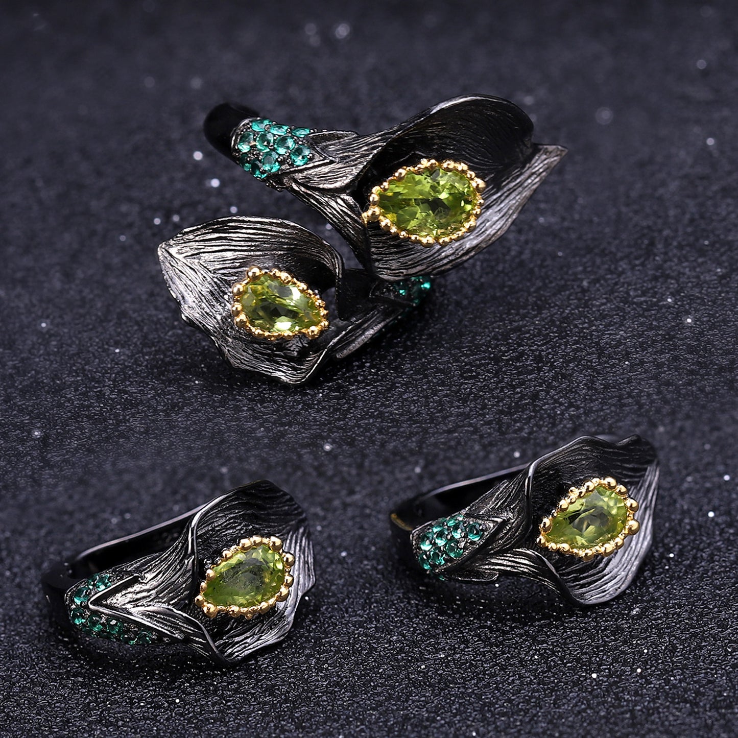 Italian Craft Designer Earrings Elegant Jewelry s925Silver Natural Peridot Stud Earrings